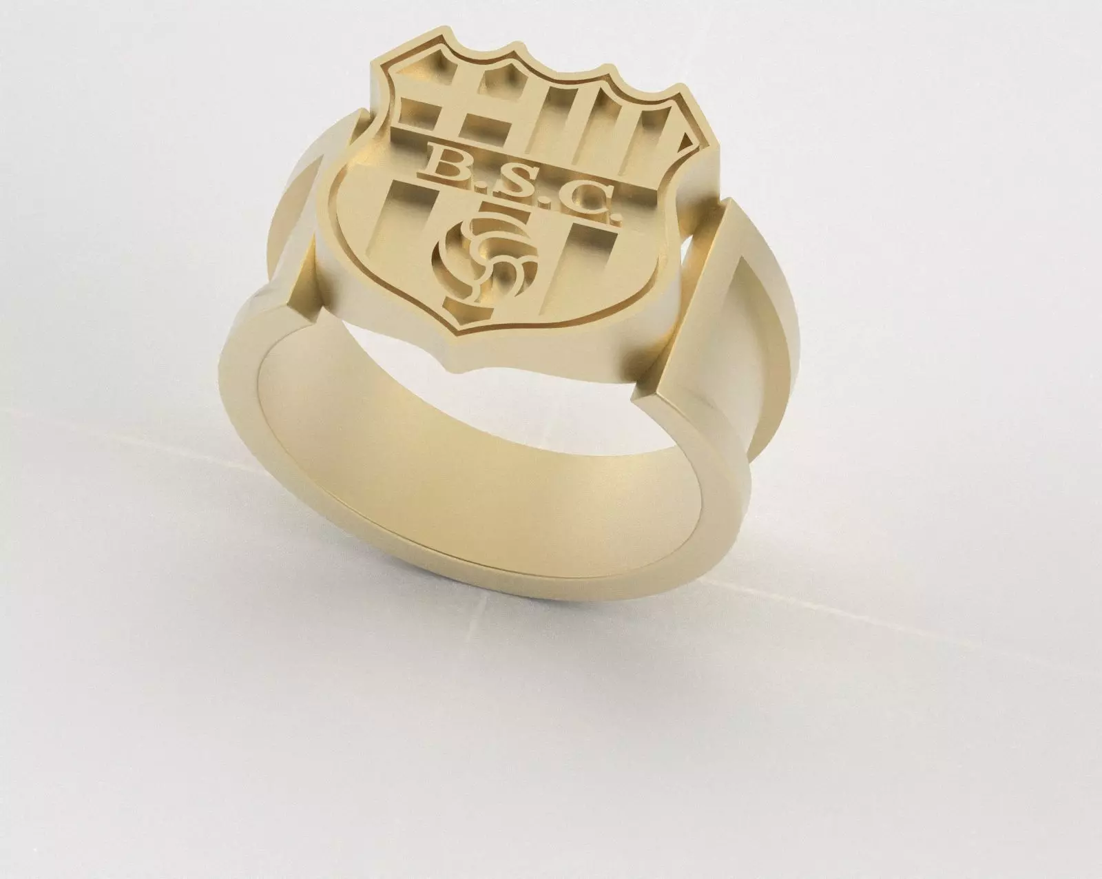 Barcelona Ring - Official BSC - soccer or futbol 3D print model_29