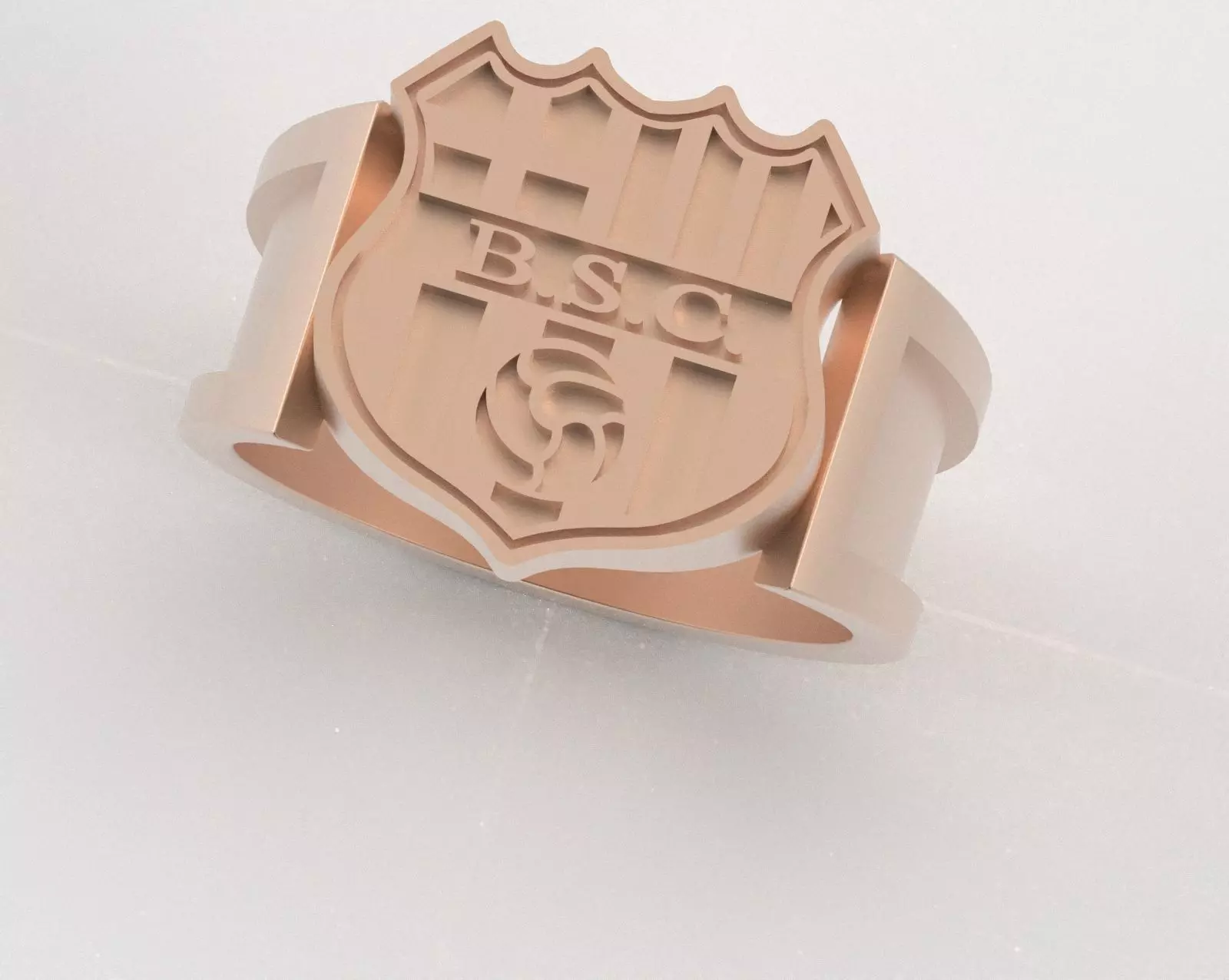 Barcelona Ring - Official BSC - soccer or futbol 3D print model_14