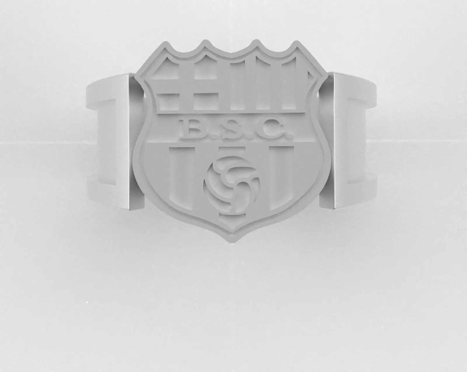 Barcelona Ring - Official BSC - soccer or futbol 3D print model_21