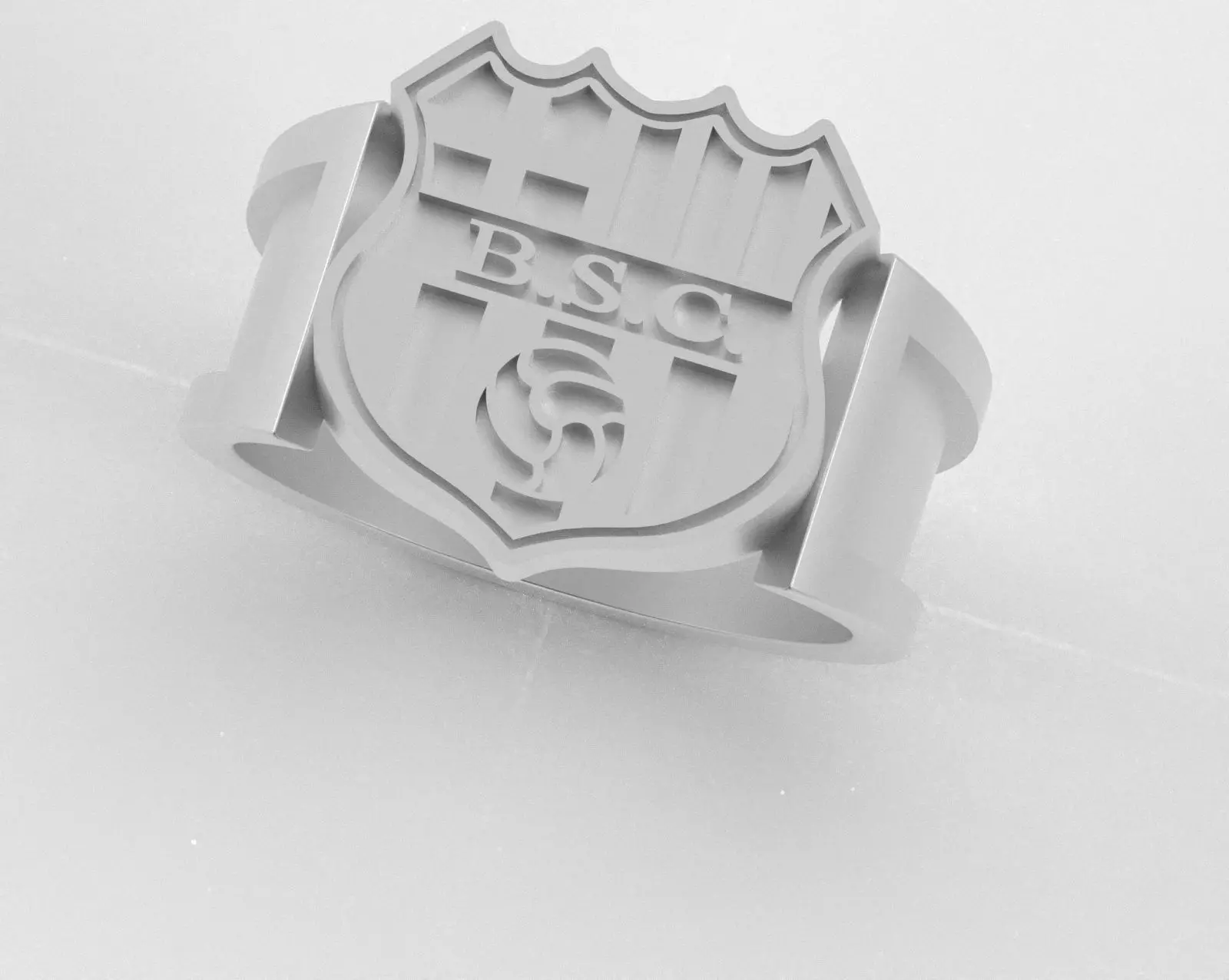 Barcelona Ring - Official BSC - soccer or futbol 3D print model_20