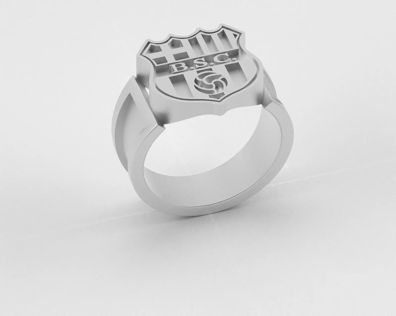 Barcelona Ring - Official BSC - soccer or futbol 3D print model_18