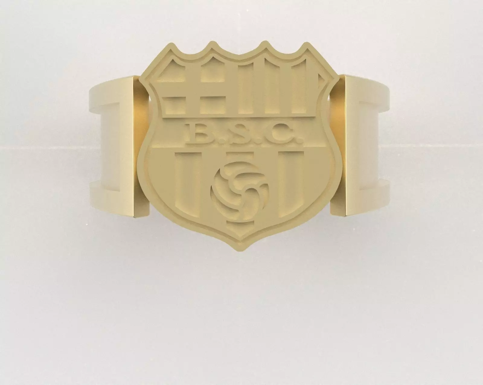 Barcelona Ring - Official BSC - soccer or futbol 3D print model_27