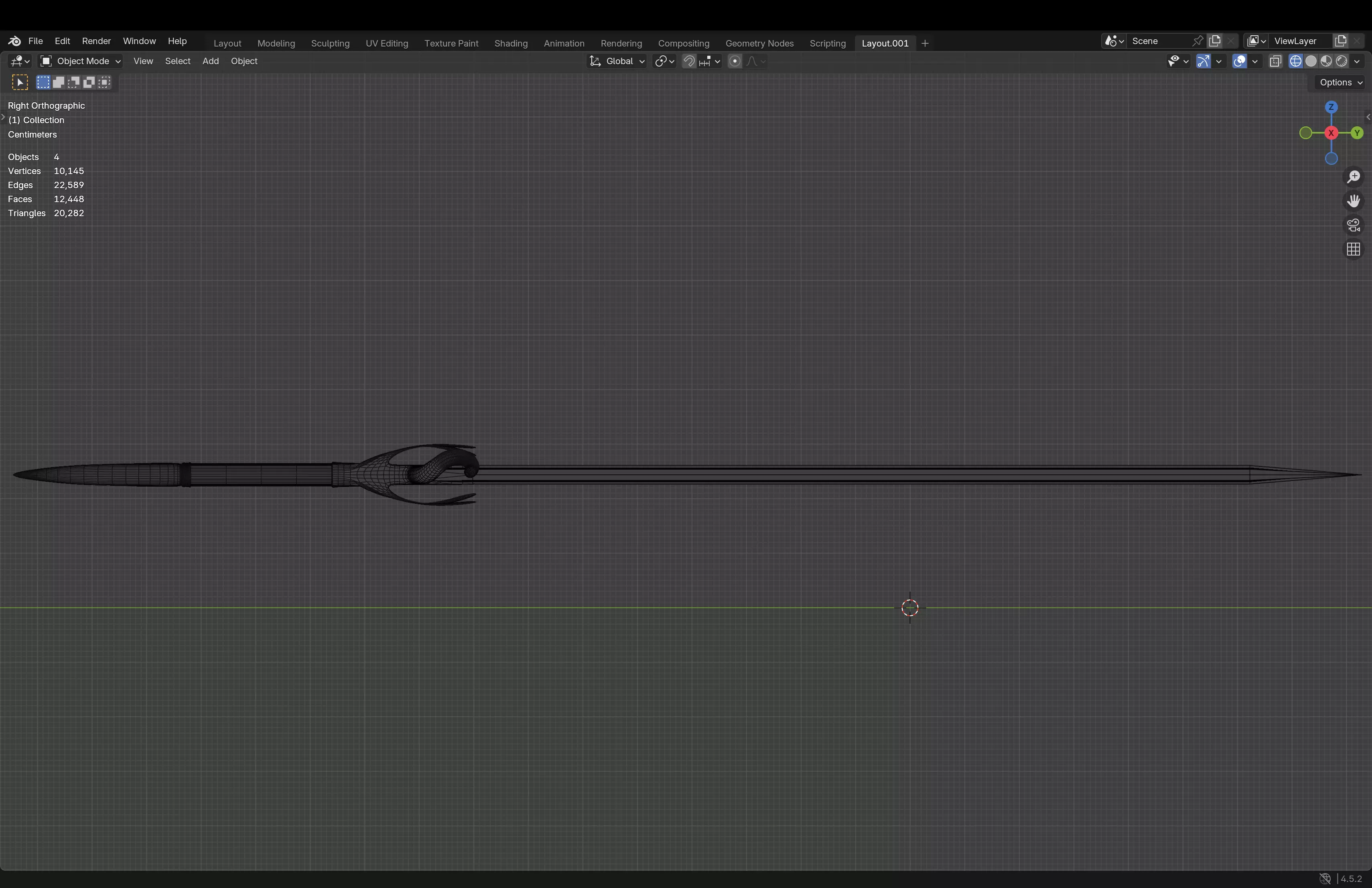Greatsword Low-poly 3D model_17