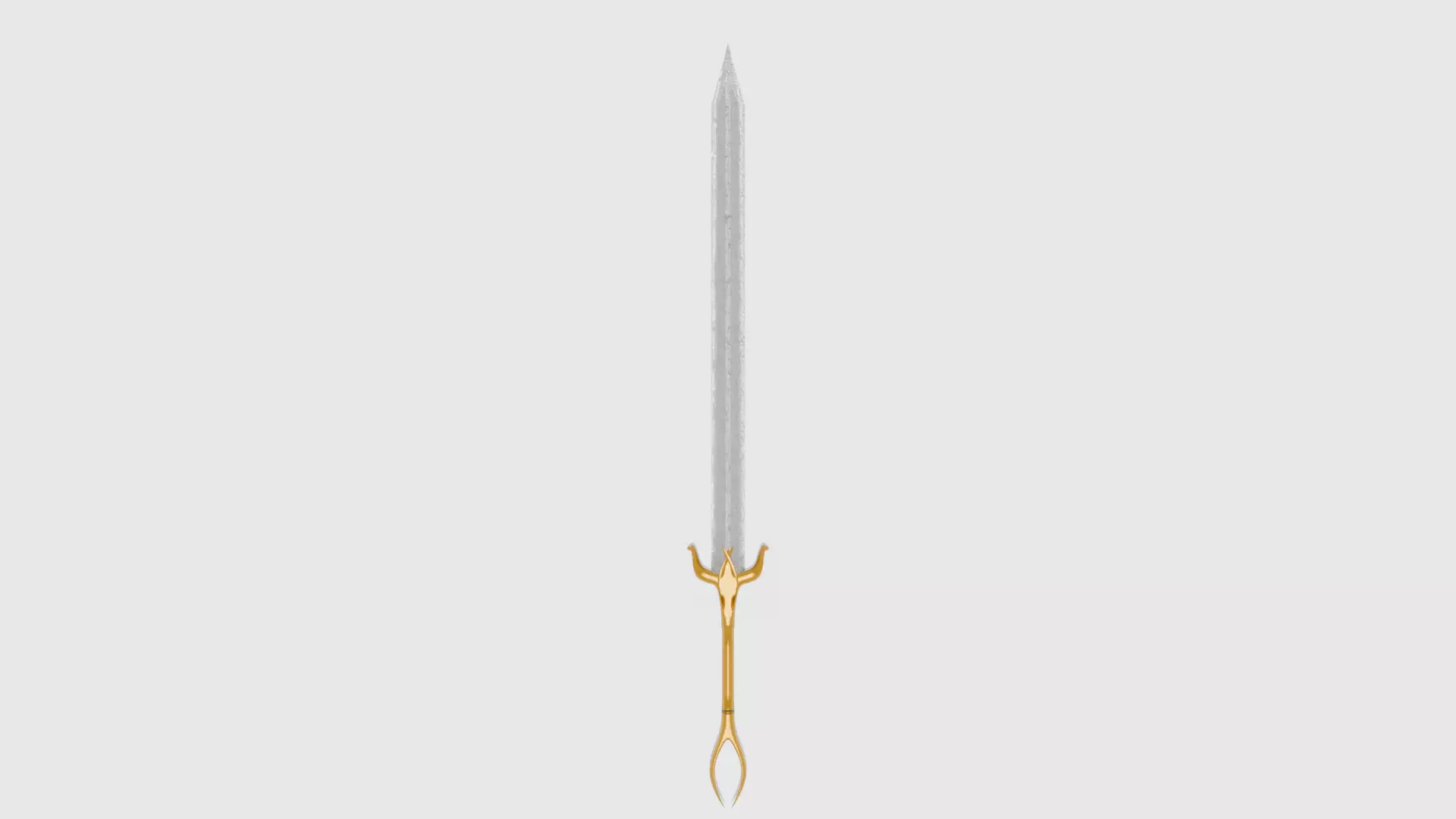 Greatsword Low-poly 3D model_0