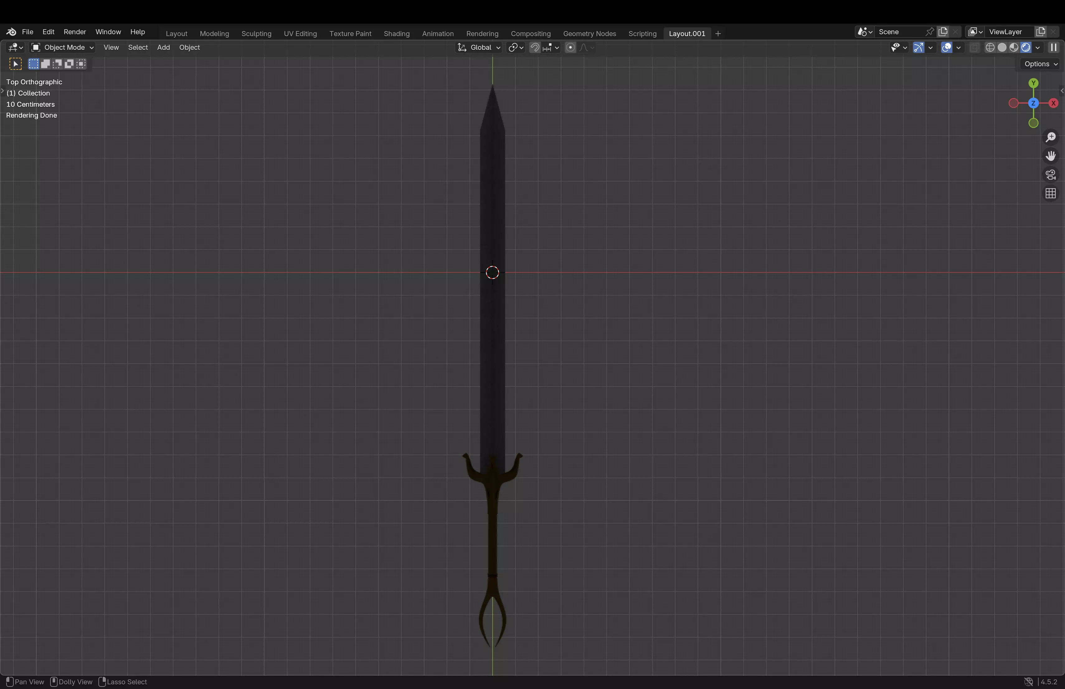 Greatsword Low-poly 3D model_12