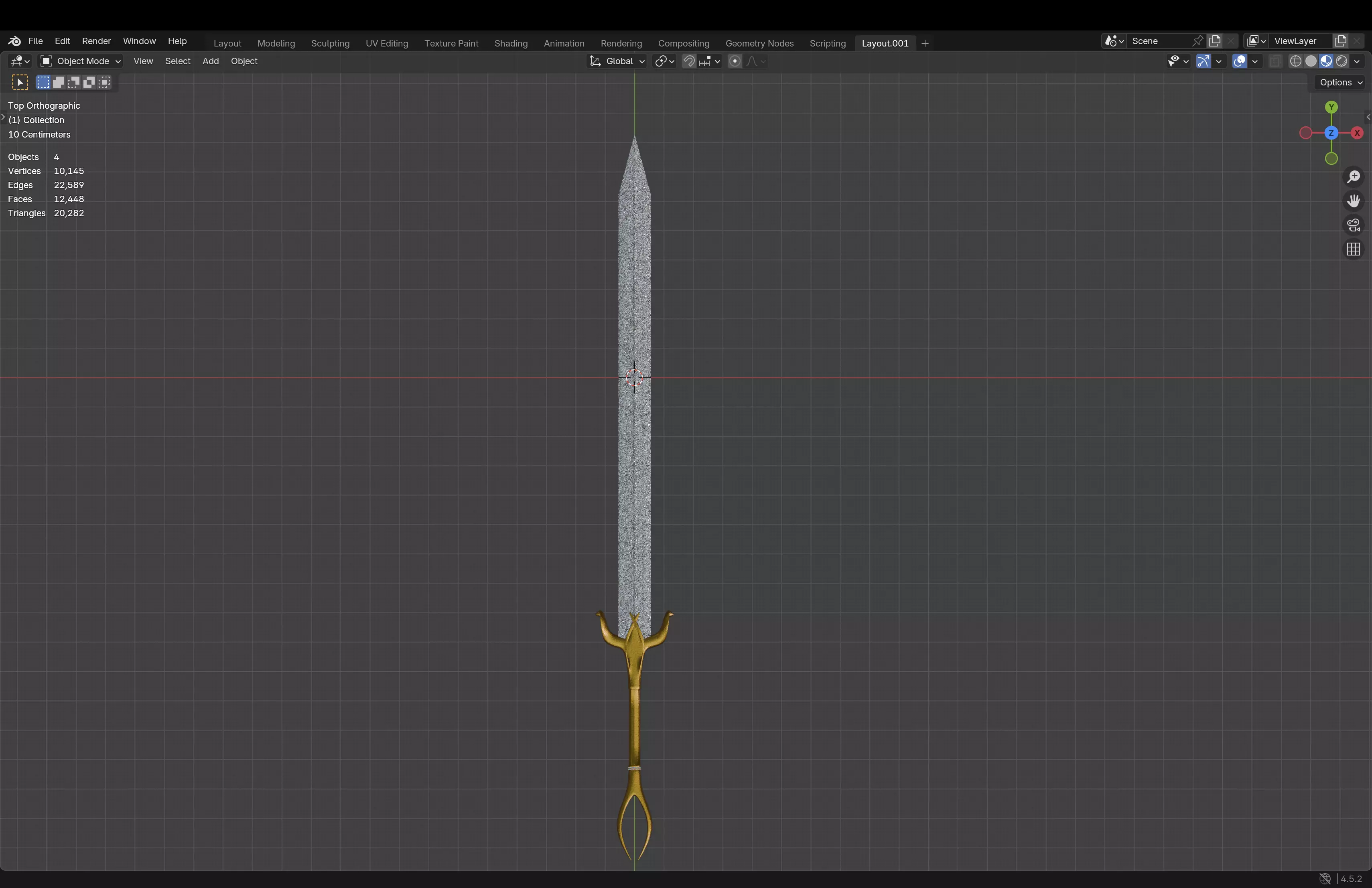 Greatsword Low-poly 3D model_14