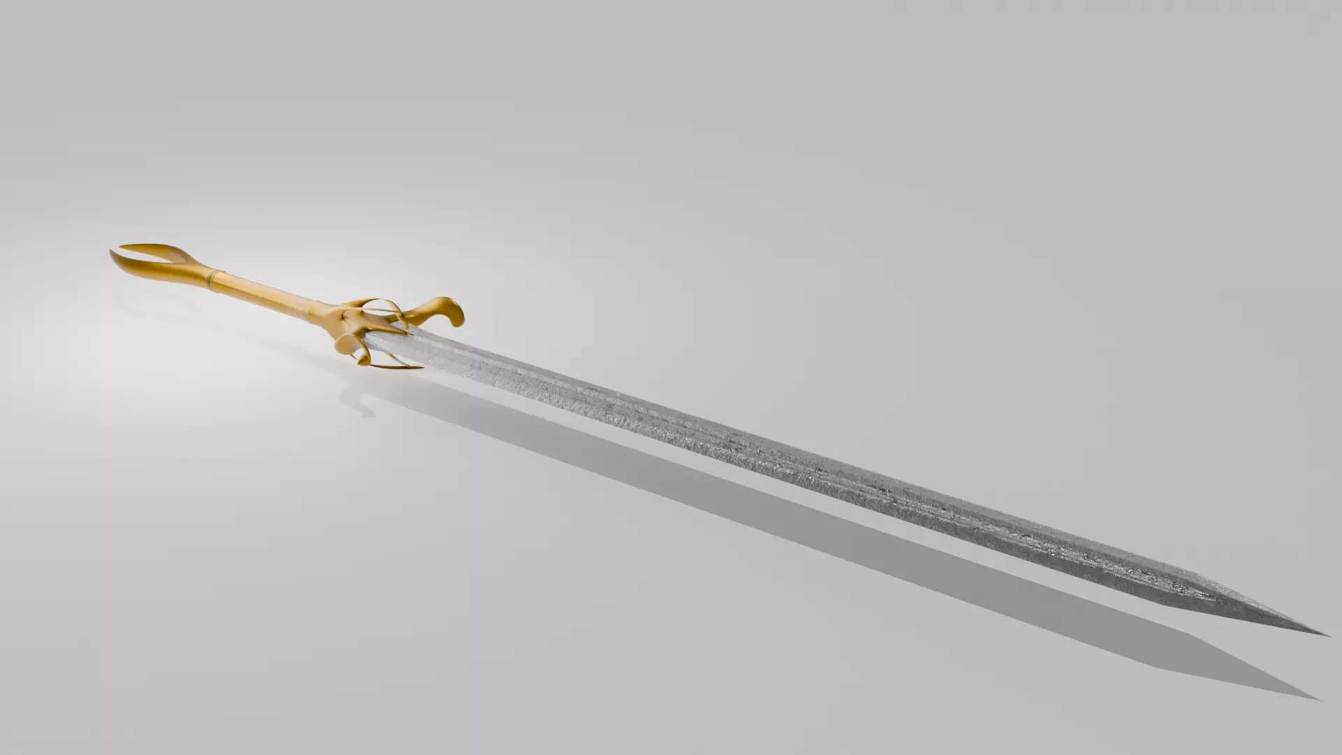 Greatsword Low-poly 3D model_1