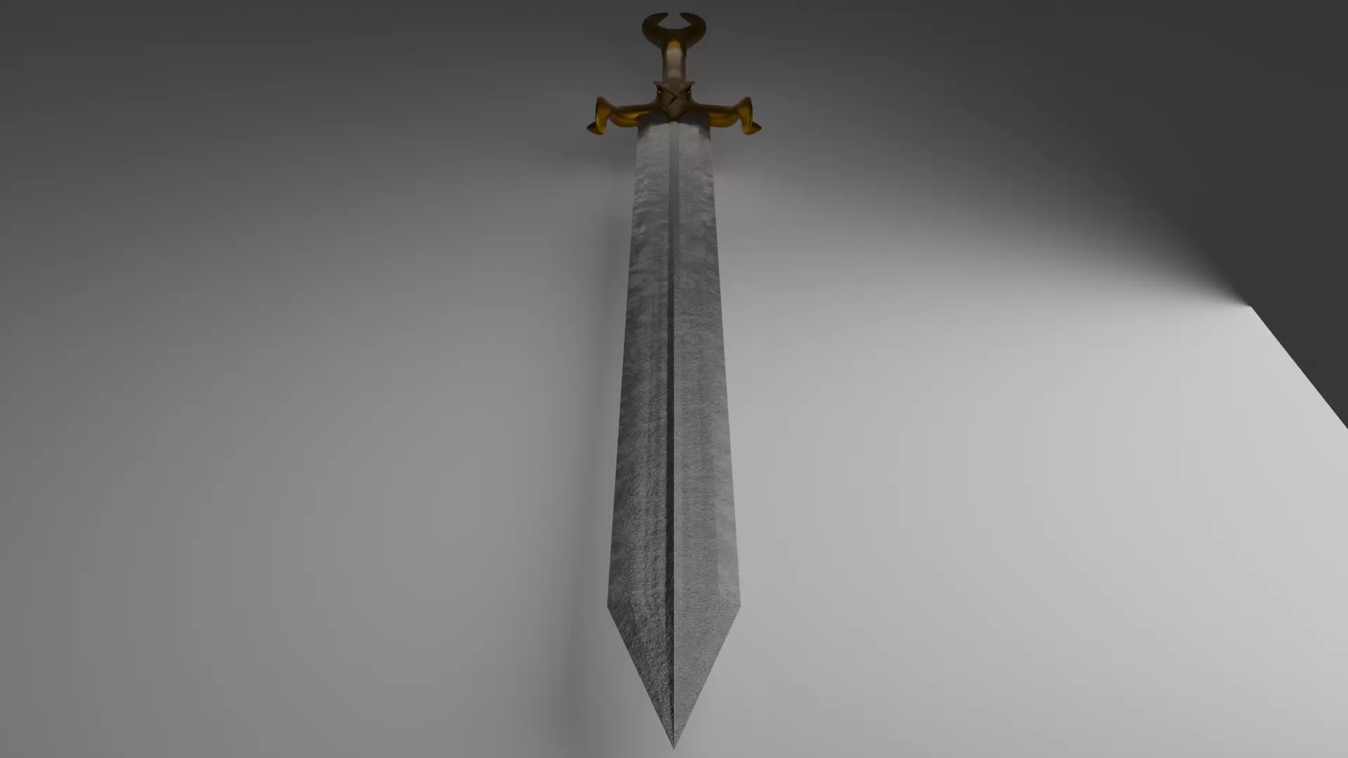 Greatsword Low-poly 3D model_5
