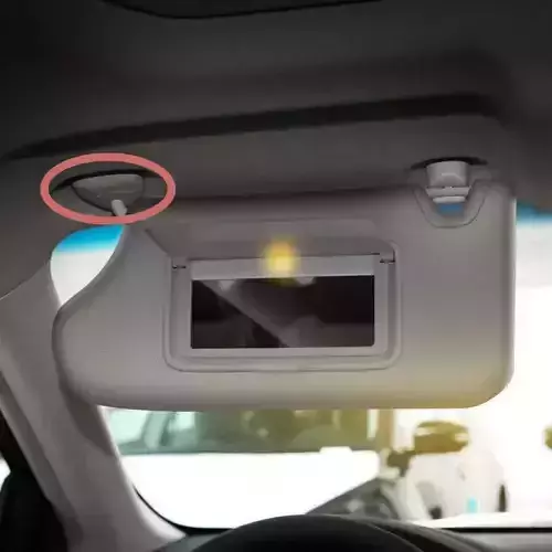 Fifth generation Nissan Altima Sun Visor clip screw cover