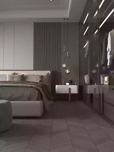 chiar bed table wardrobe lamp wall decor wood 