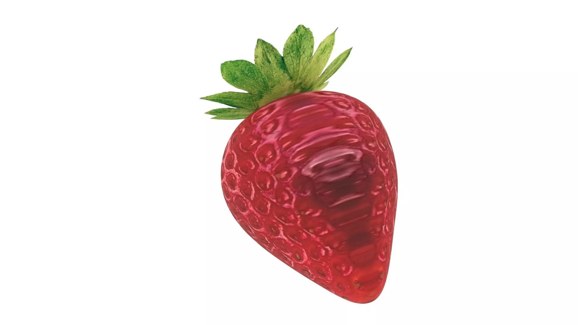 Strawberry 3D model_7