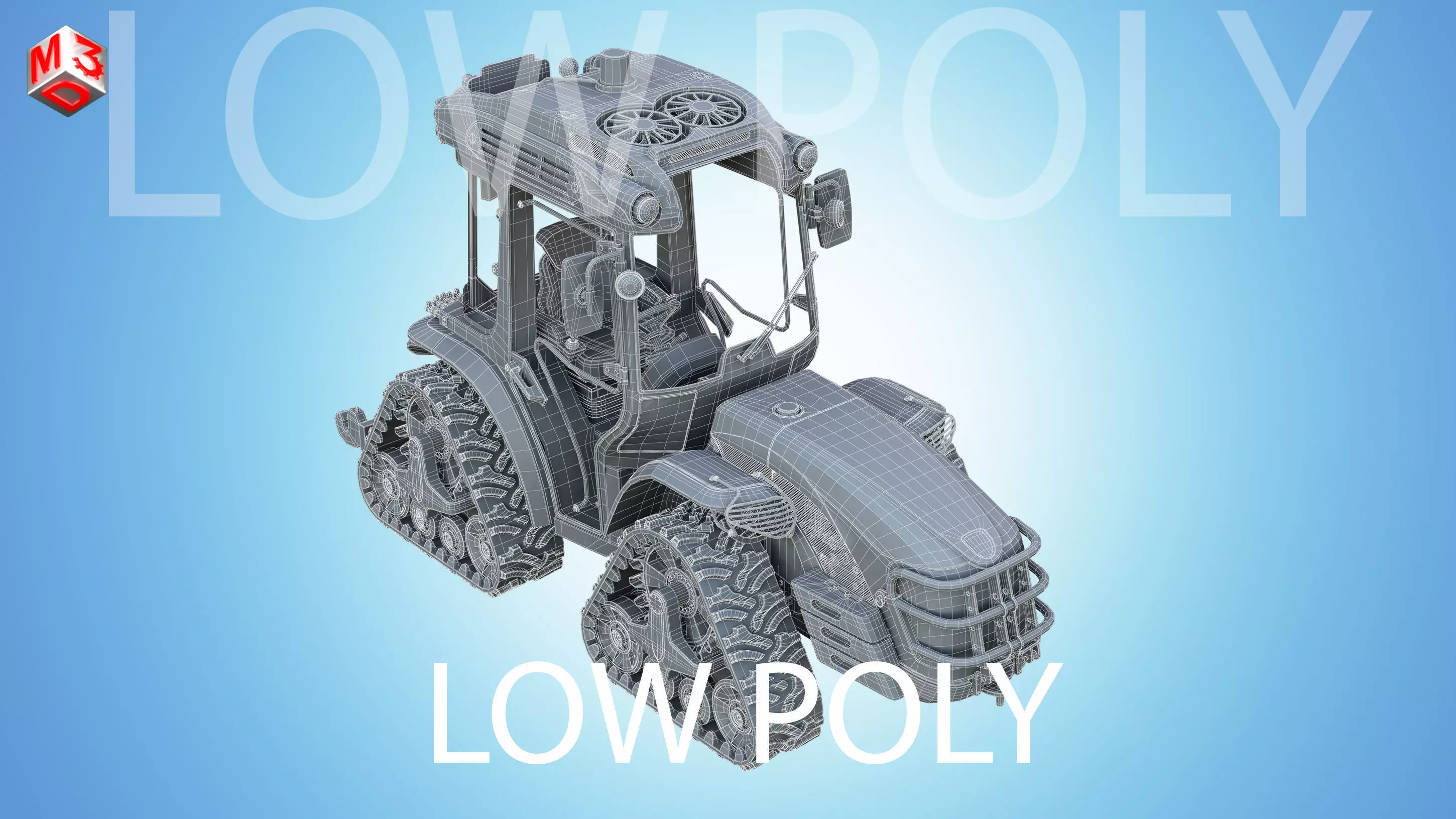 MACH 4 Tractor -  Low Poly Low-poly 3D model_15