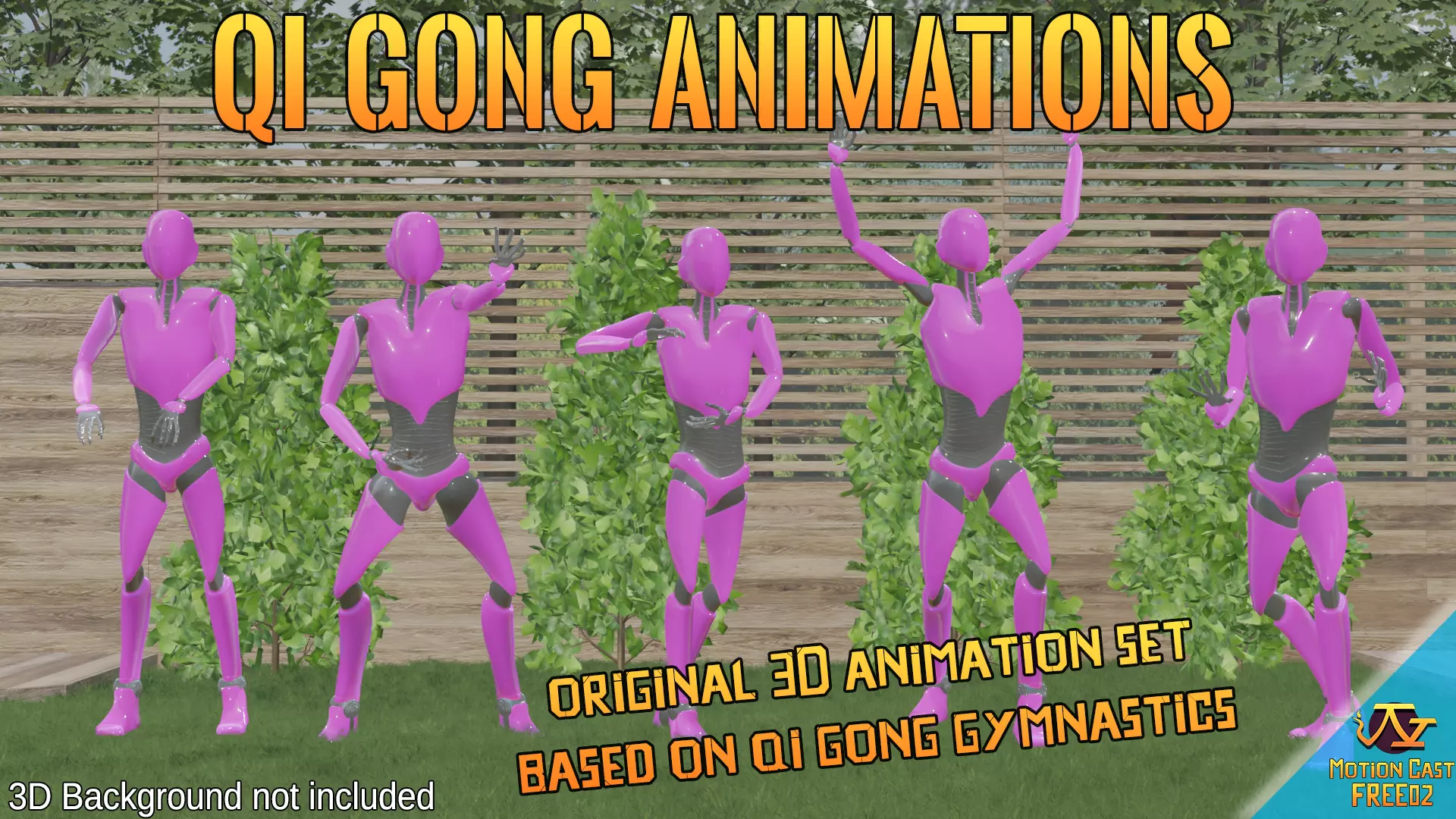 Qi Gong animations - Motion Cast - FREE02 Free 3D model