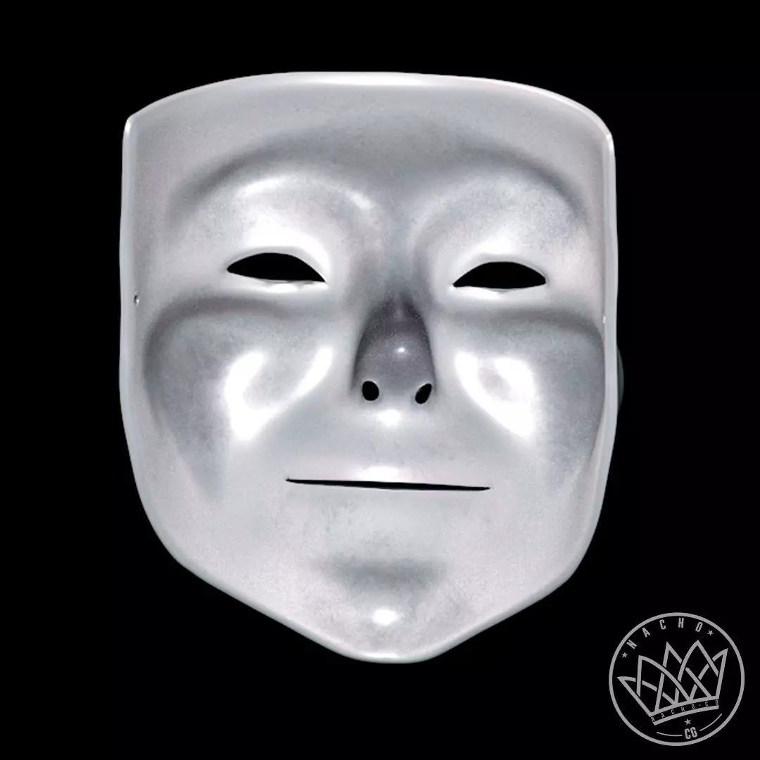 Fan Art - Guy Flawks Mask from V for Vendetta 3D print model_4
