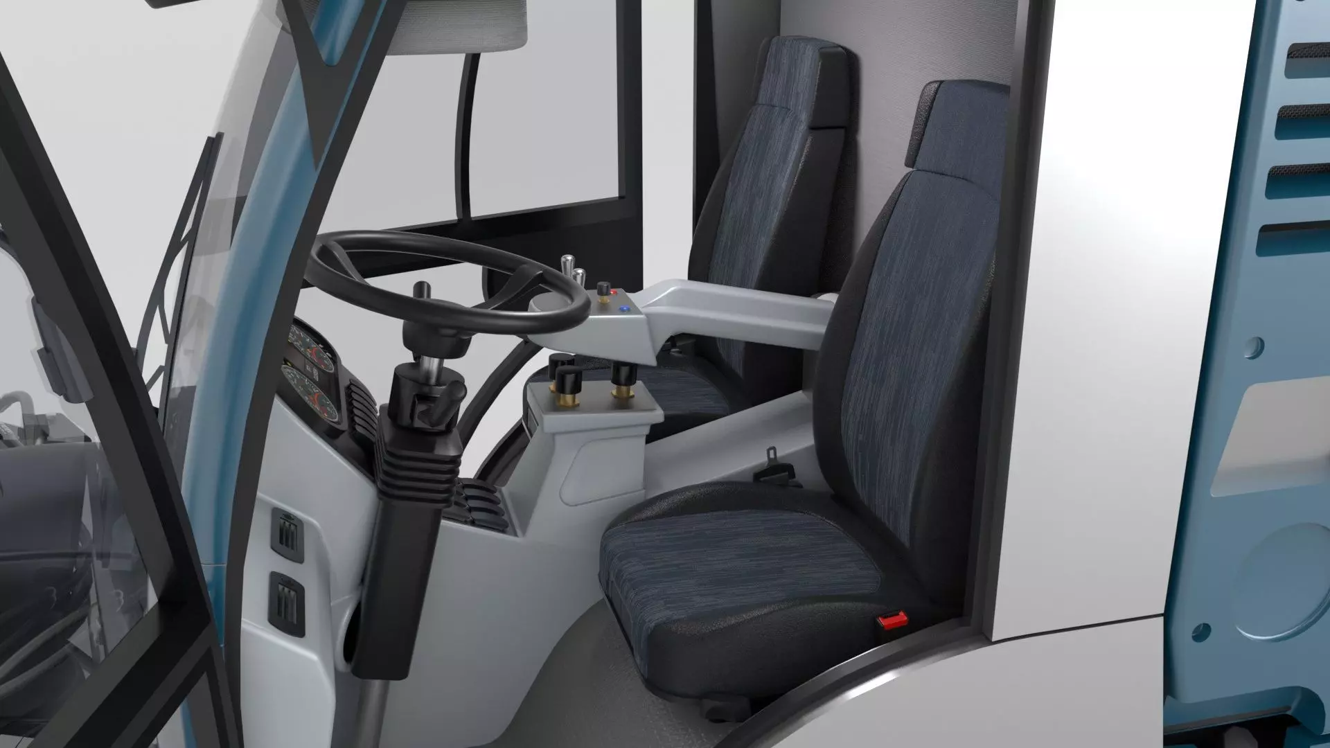 Street Sweeper Rigged and Animated 3D model_49