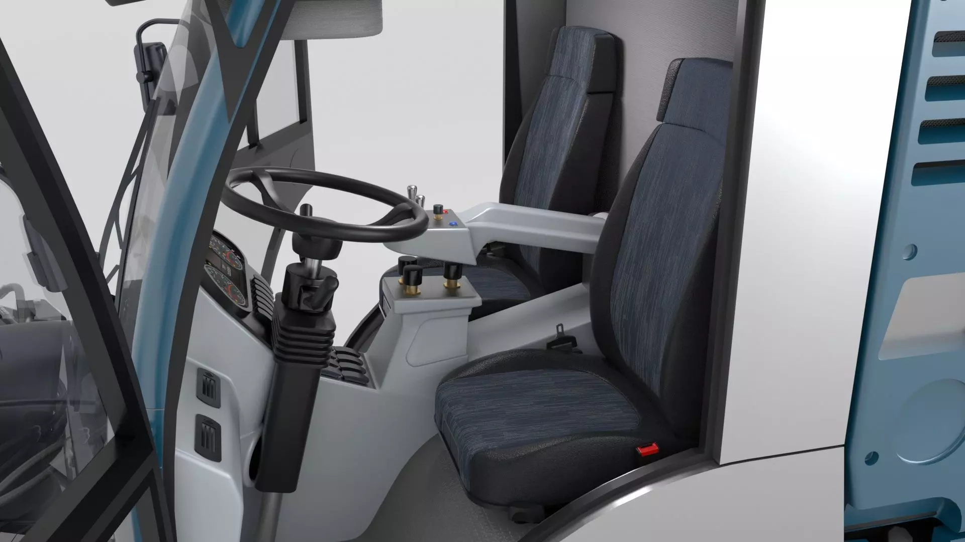 Street Sweeper Rigged and Animated 3D model_51