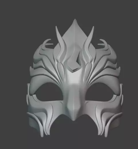 Ornate Halloween Masquerade Mask 3D print model_4