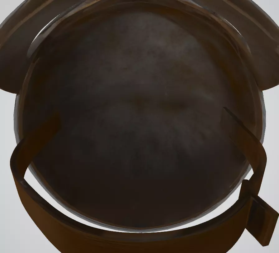 Viking Helmet Low-poly 3D model_3