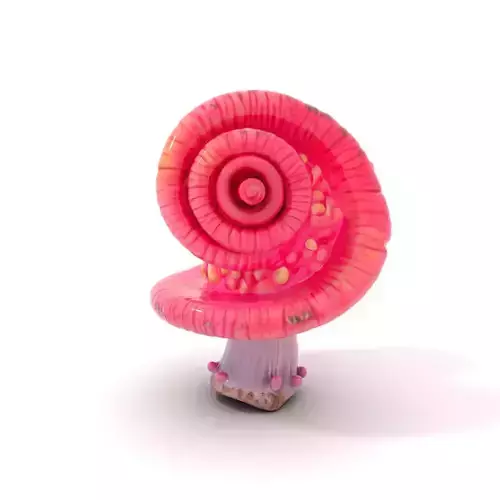 Vibrant Pink Mushroom model pack