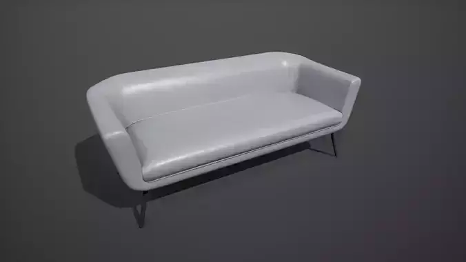 Leather Gray Sofa