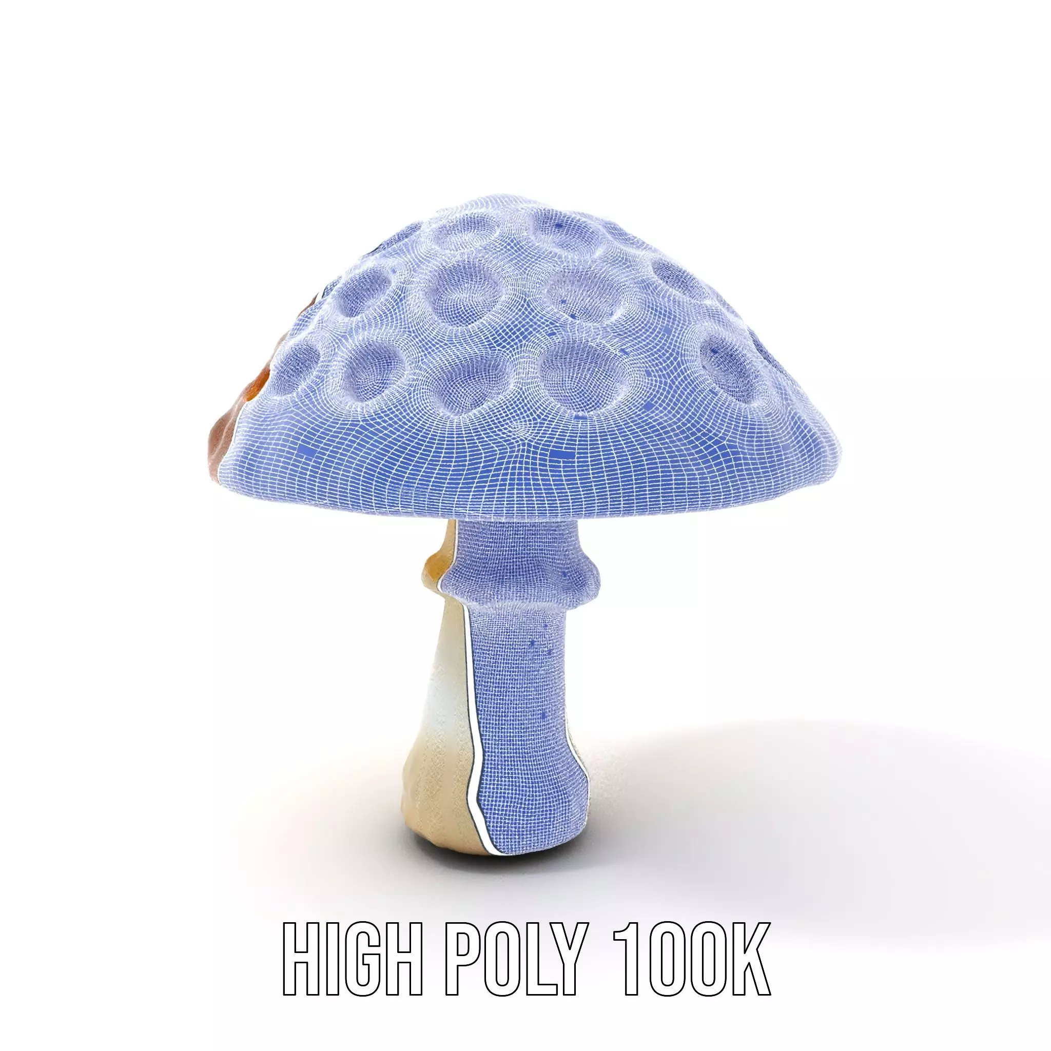 Glowing Mushroom Lamp model pack Low-poly 3D model_4