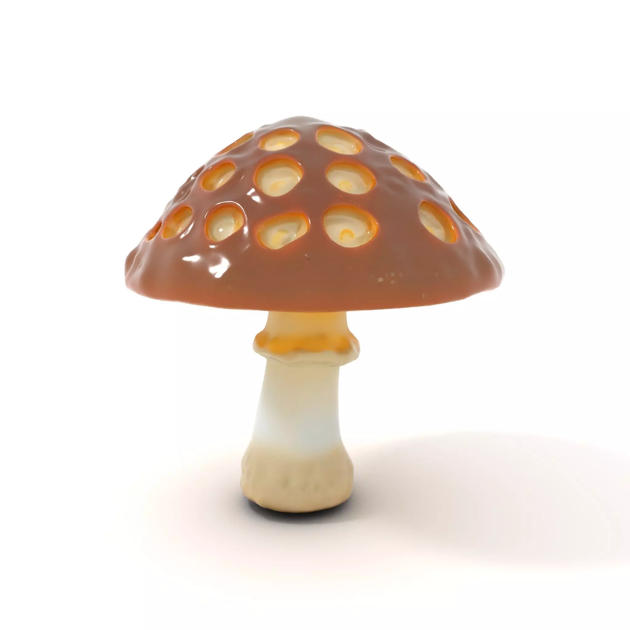 Glowing Mushroom Lamp model pack Low-poly 3D model_0