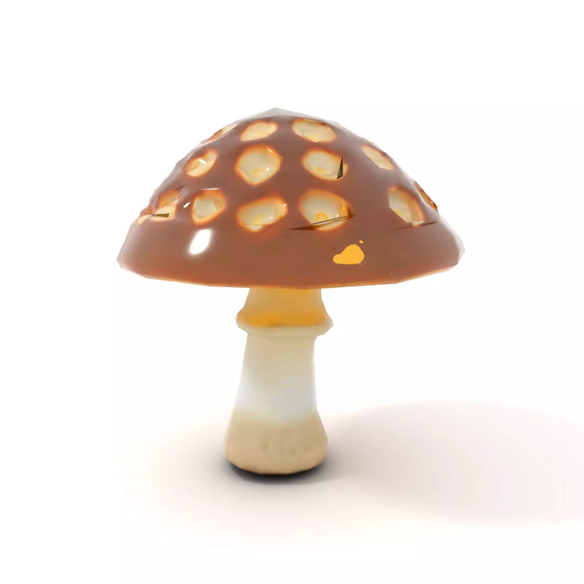 Glowing Mushroom Lamp model pack Low-poly 3D model_7