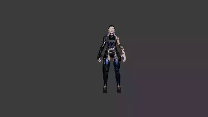 Reyna Fan Art 3D Character Model 