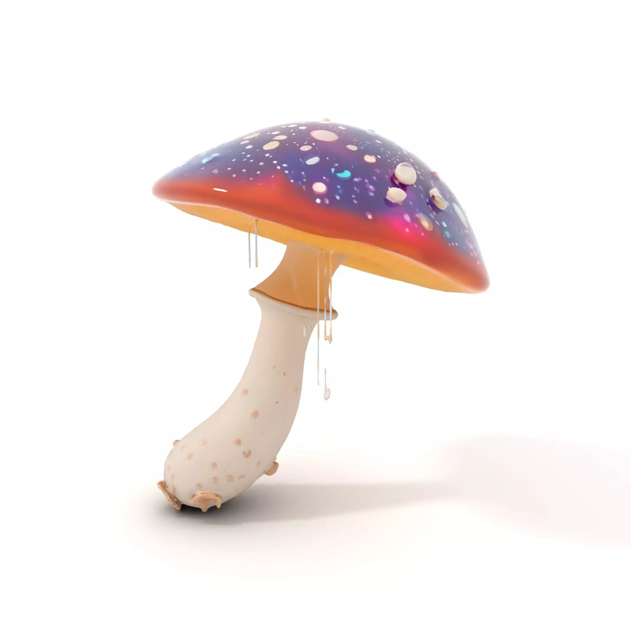 Cosmic Mushroom model pack Low-poly 3D model_6