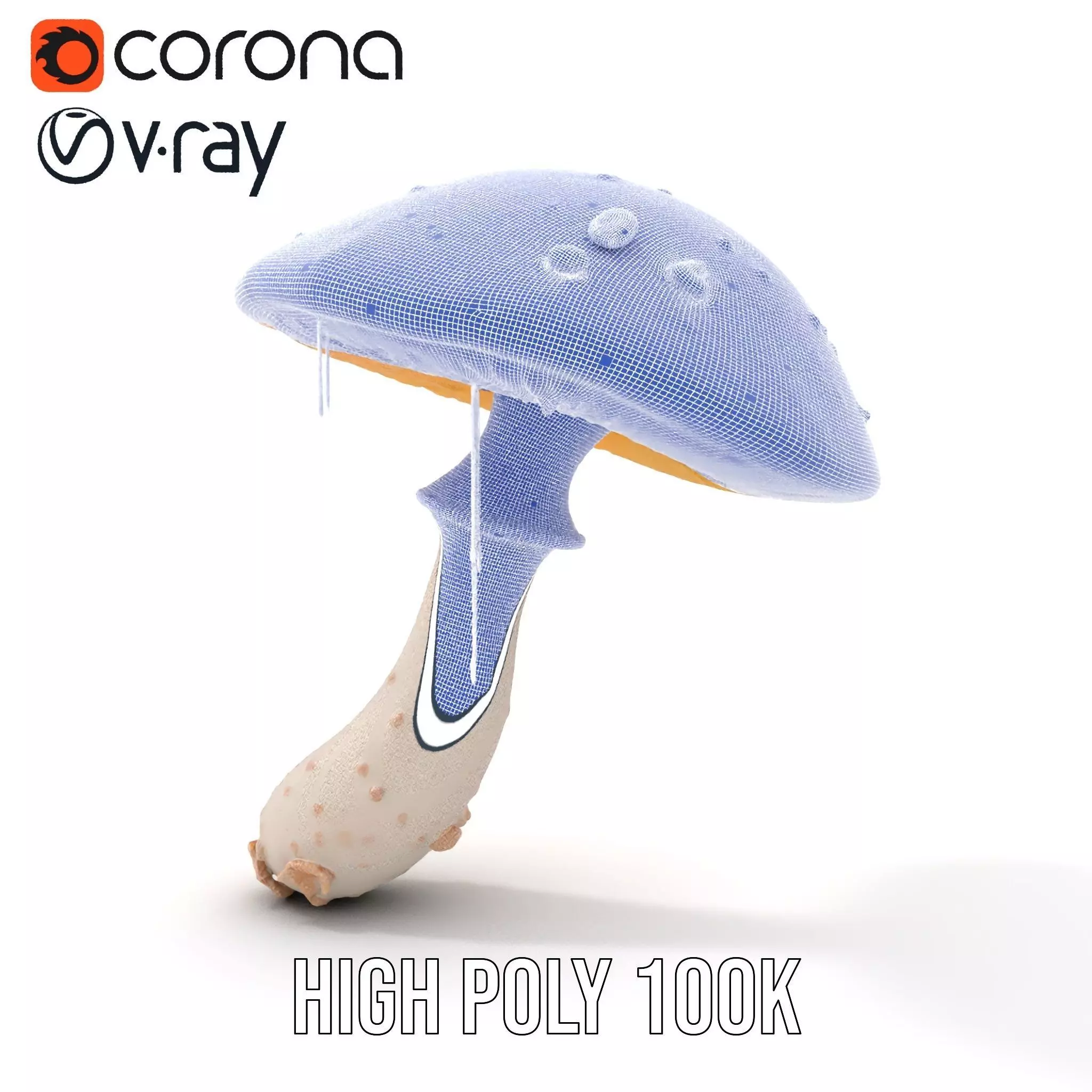Cosmic Mushroom model pack Low-poly 3D model_32