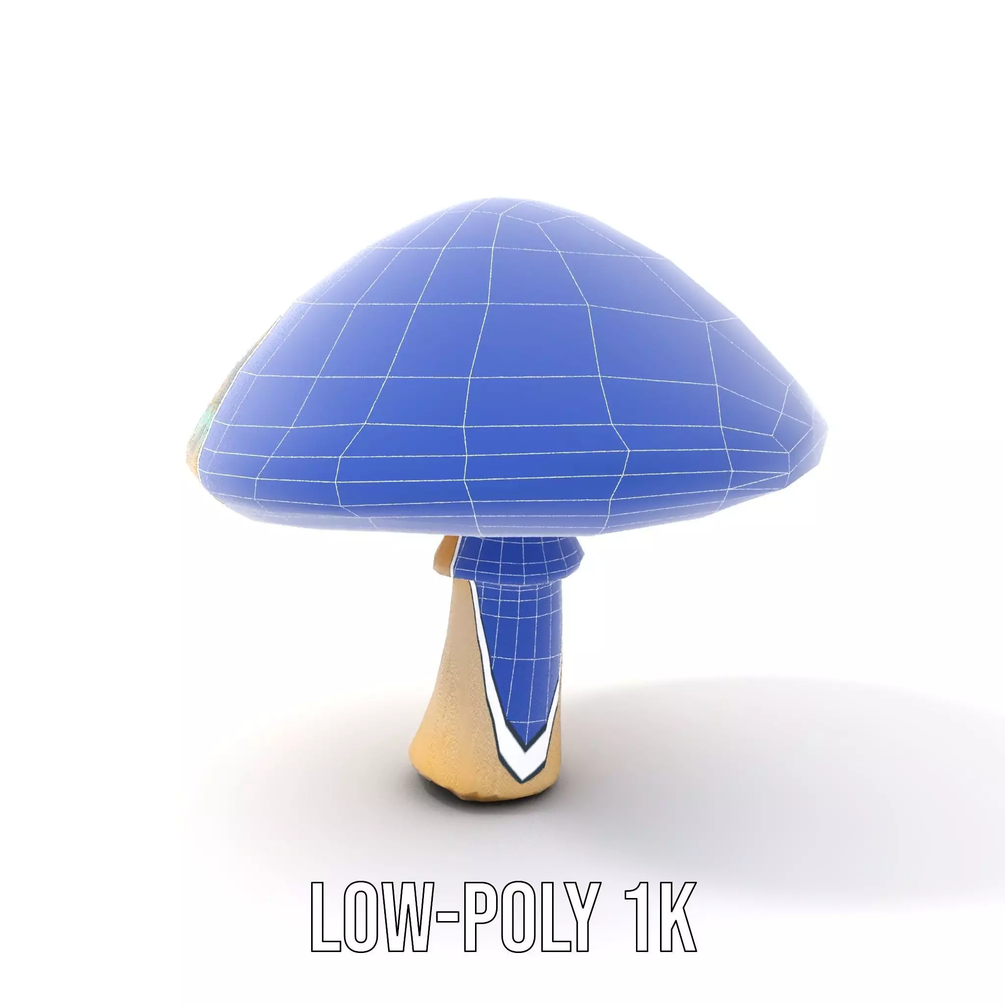 Iridescent Mushroom model pack Low-poly 3D model_28