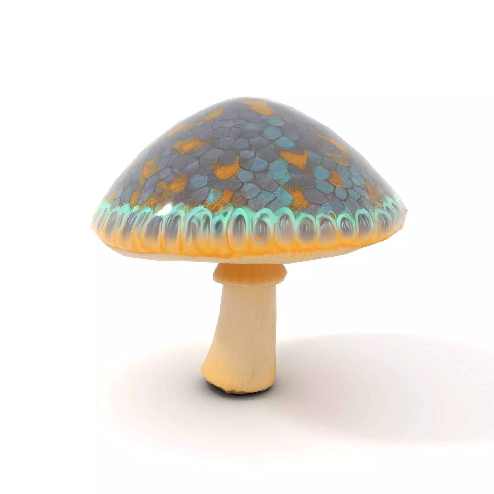 Iridescent Mushroom model pack Low-poly 3D model_14