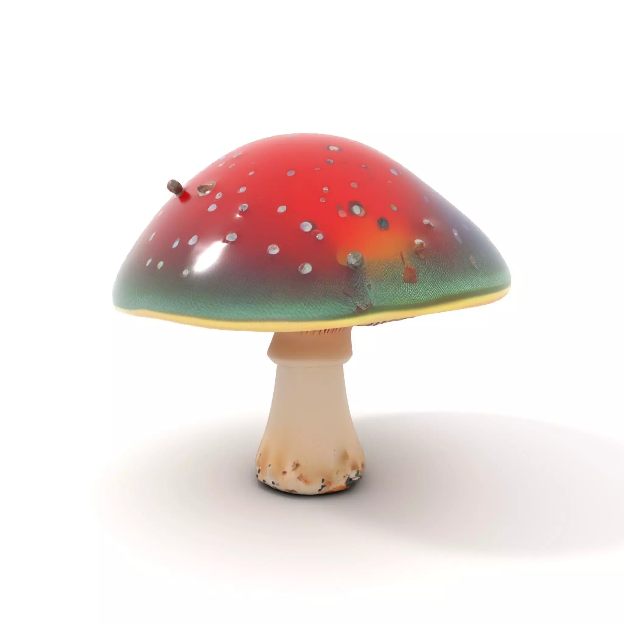 Iridescent Mushroom model pack Low-poly 3D model_5