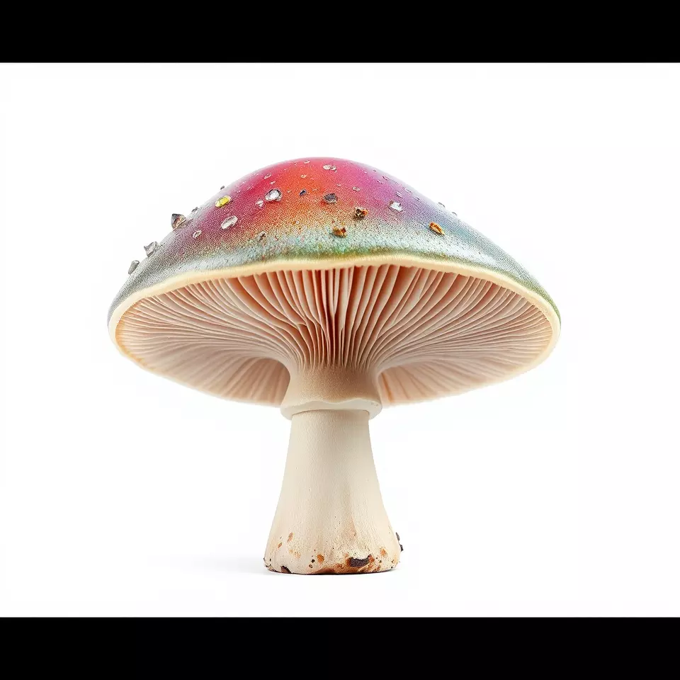 Iridescent Mushroom model pack Low-poly 3D model_2