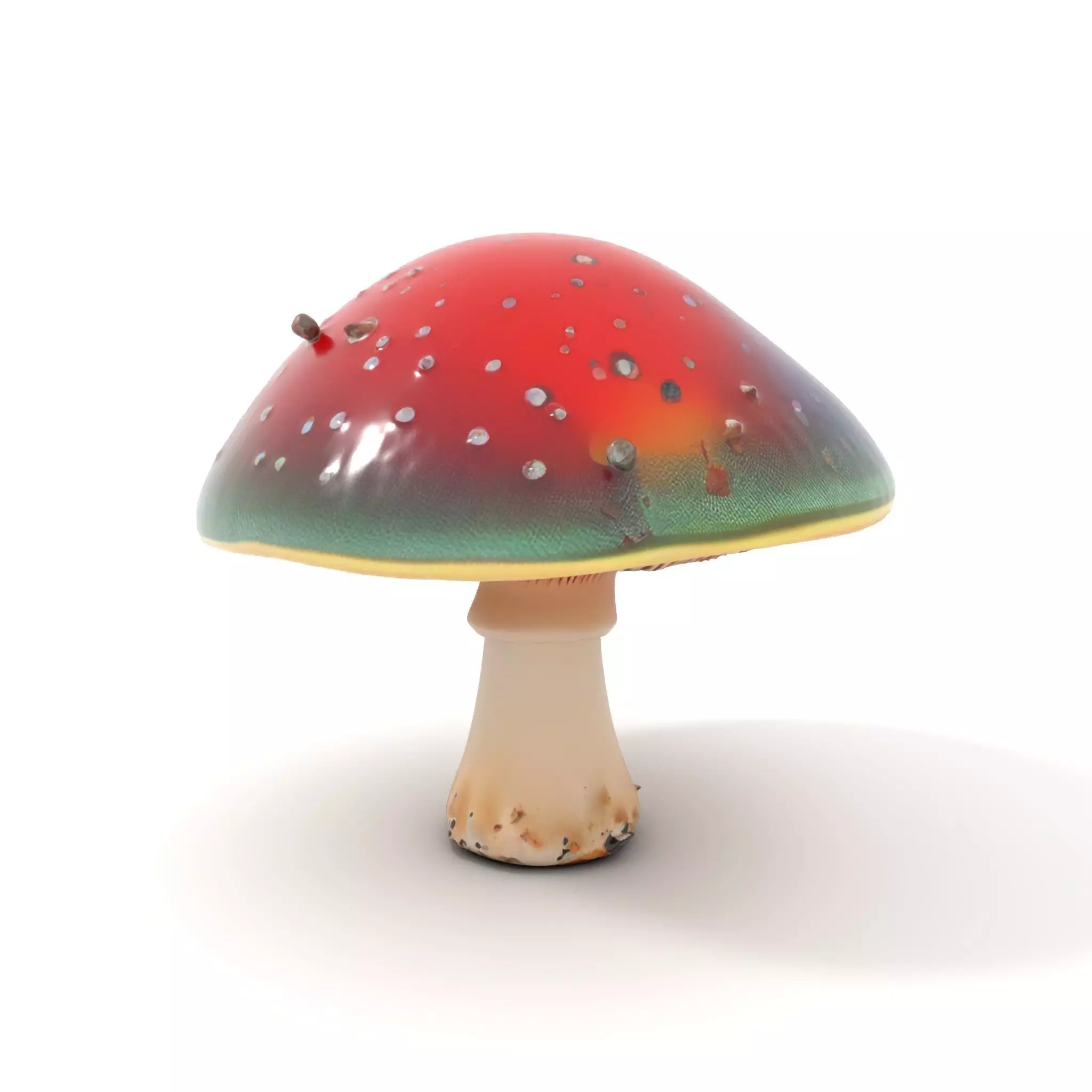 Iridescent Mushroom model pack Low-poly 3D model_0
