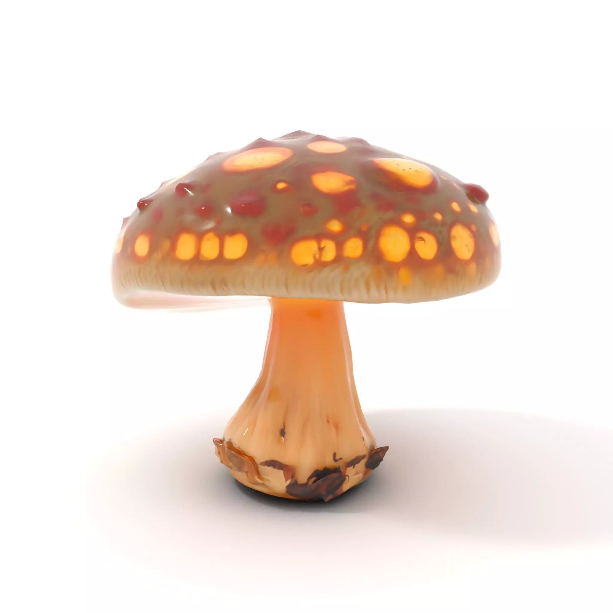 Glowing Mushroom model pack Low-poly 3D model_6