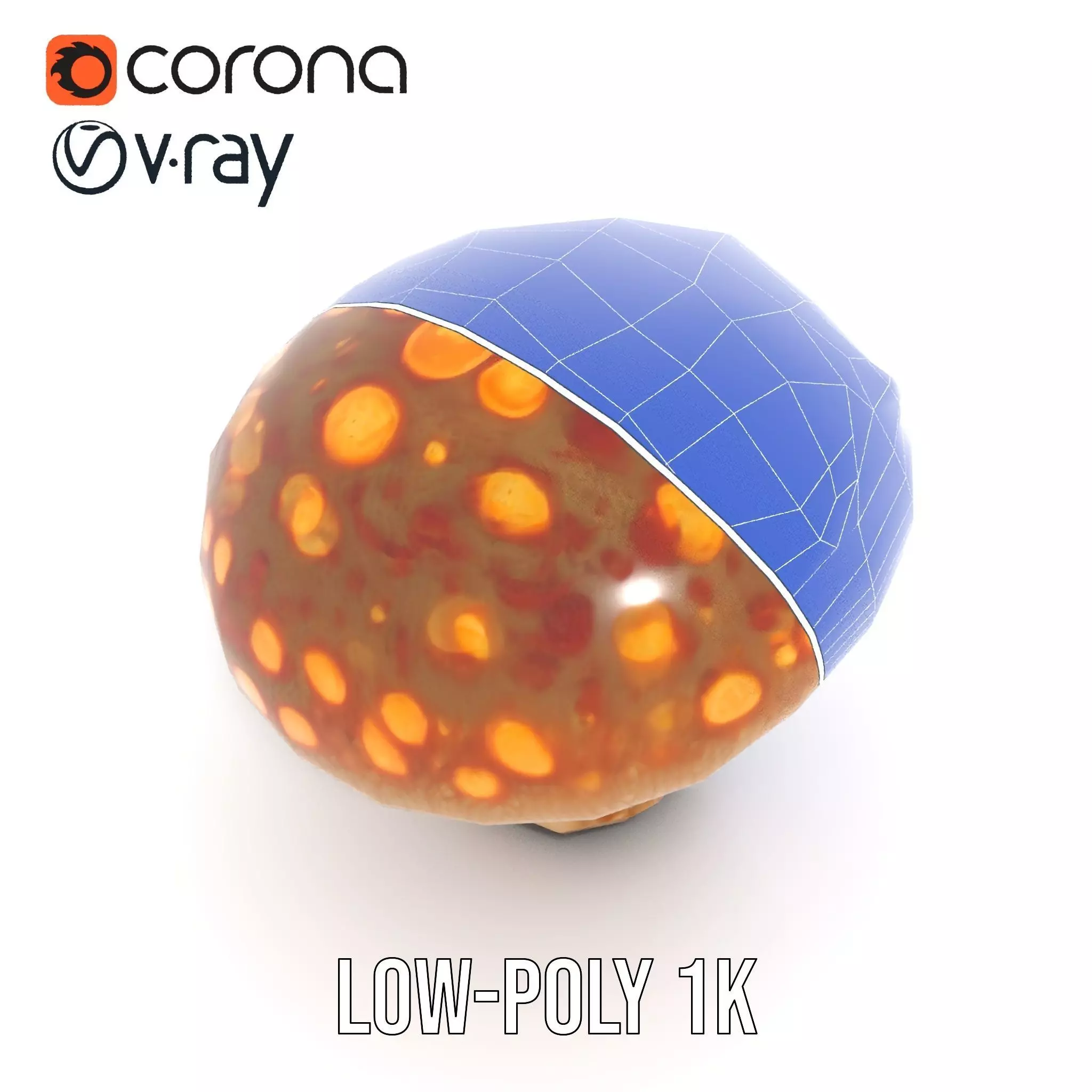 Glowing Mushroom model pack Low-poly 3D model_25