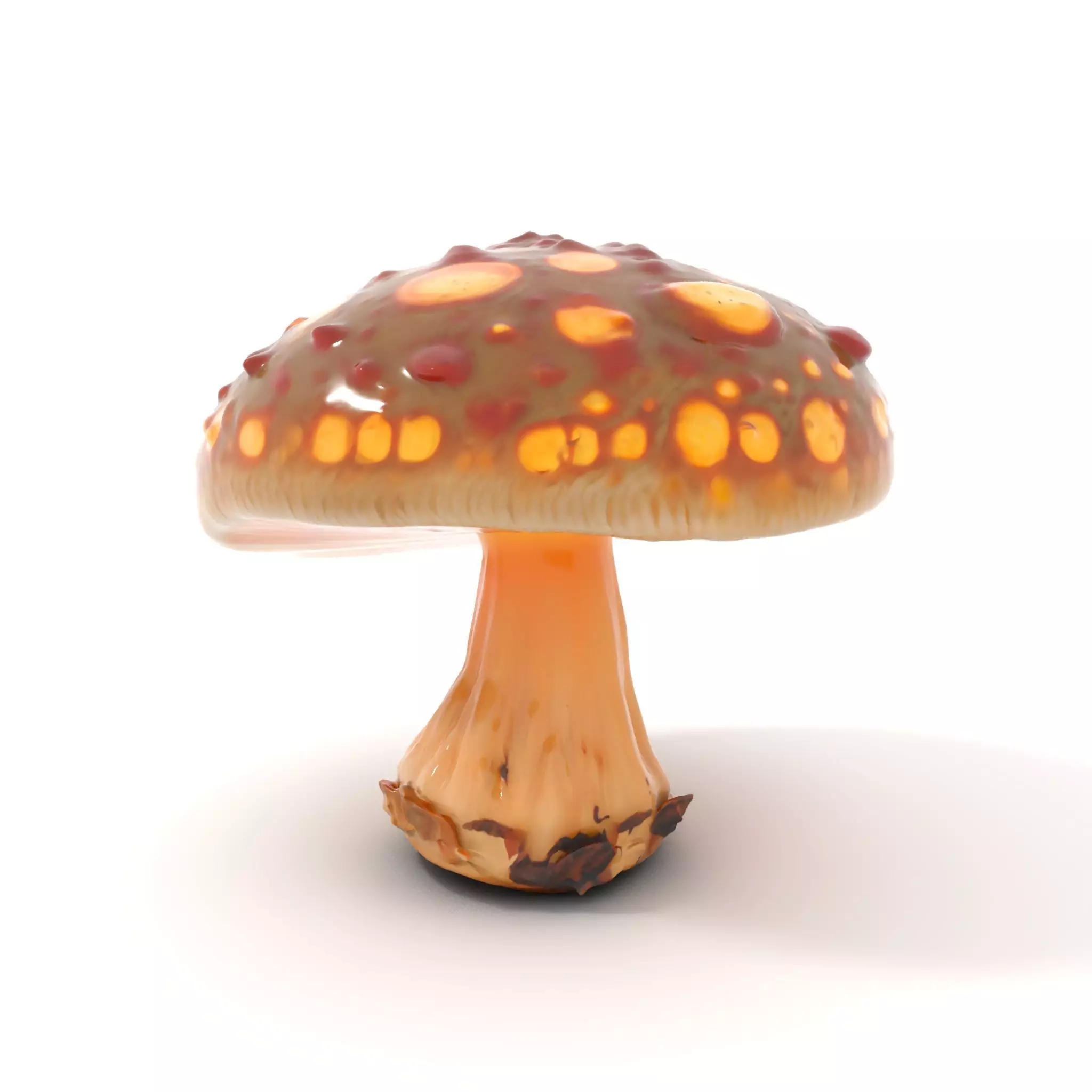 Glowing Mushroom model pack Low-poly 3D model_0