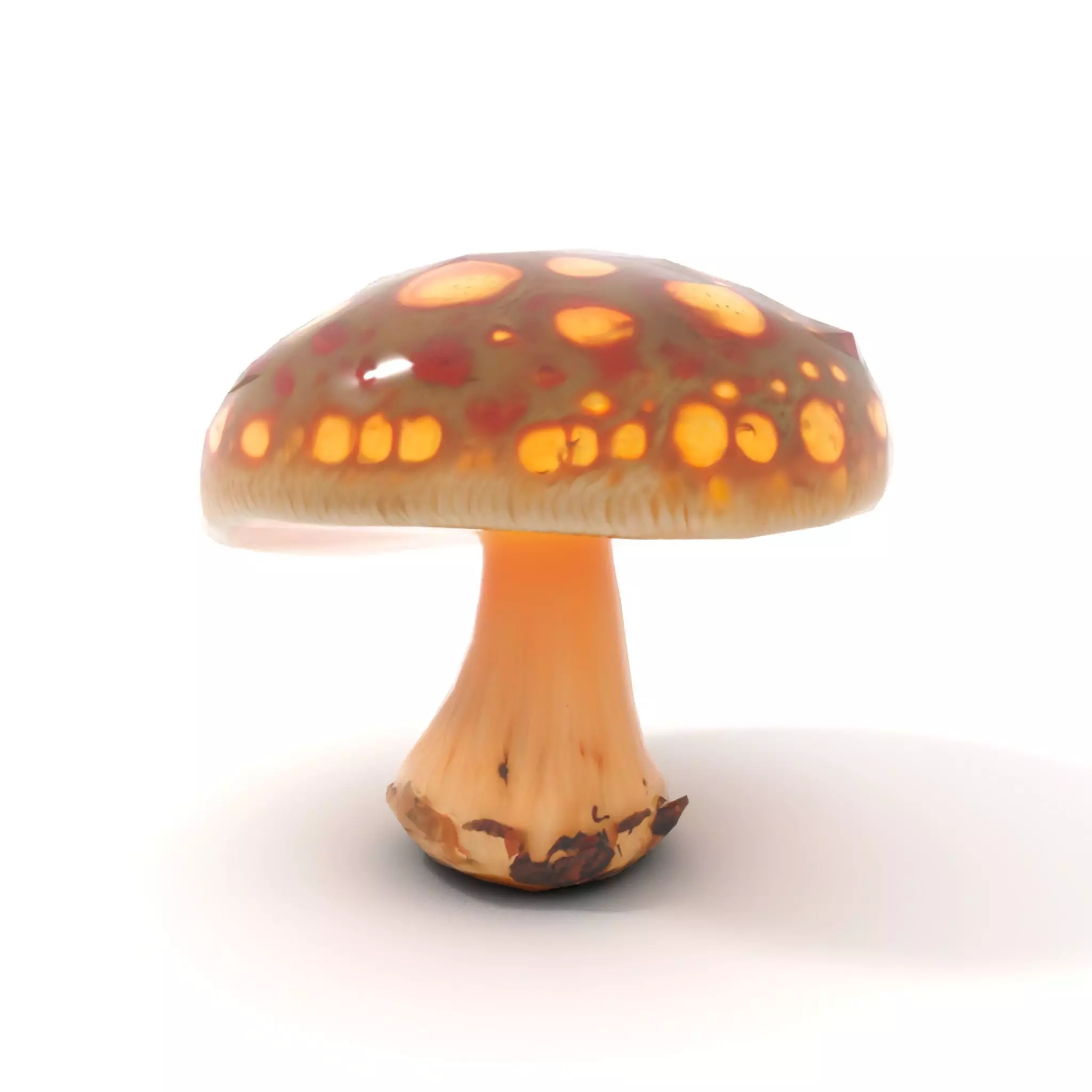 Glowing Mushroom model pack Low-poly 3D model_9