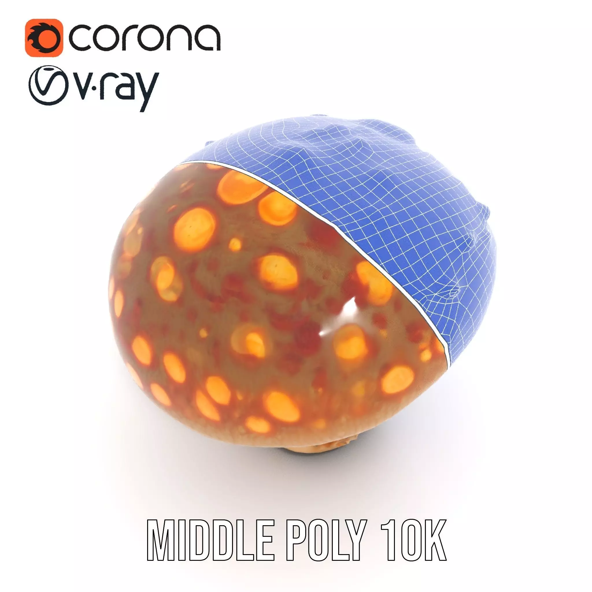 Glowing Mushroom model pack Low-poly 3D model_24