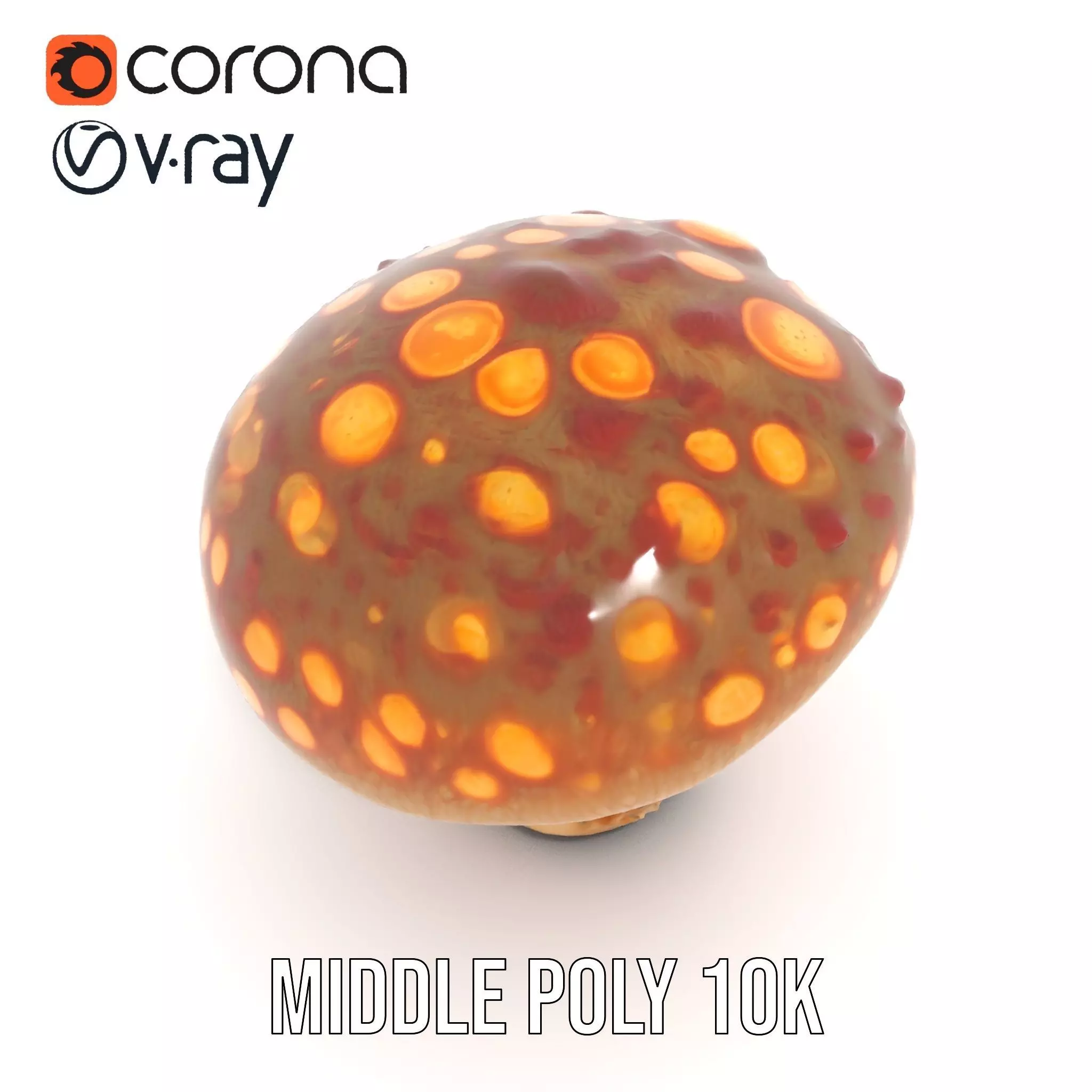 Glowing Mushroom model pack Low-poly 3D model_5