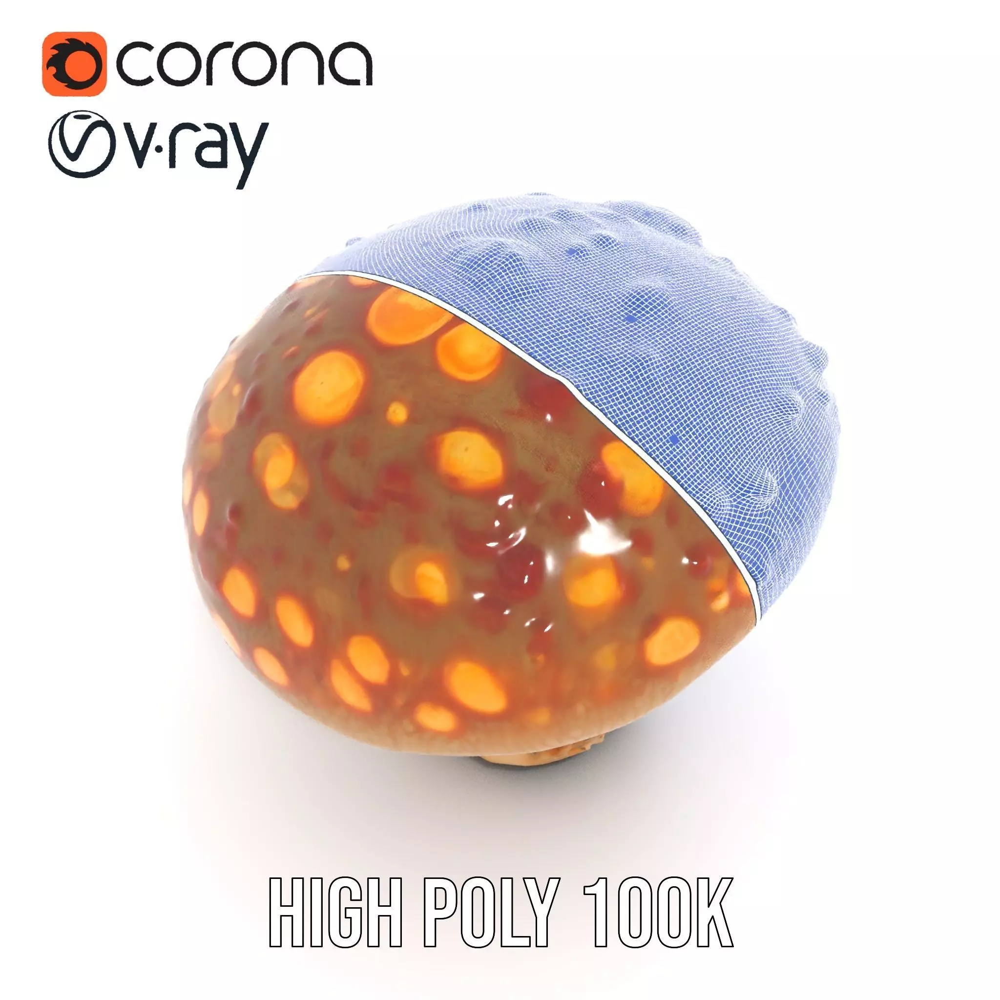 Glowing Mushroom model pack Low-poly 3D model_26