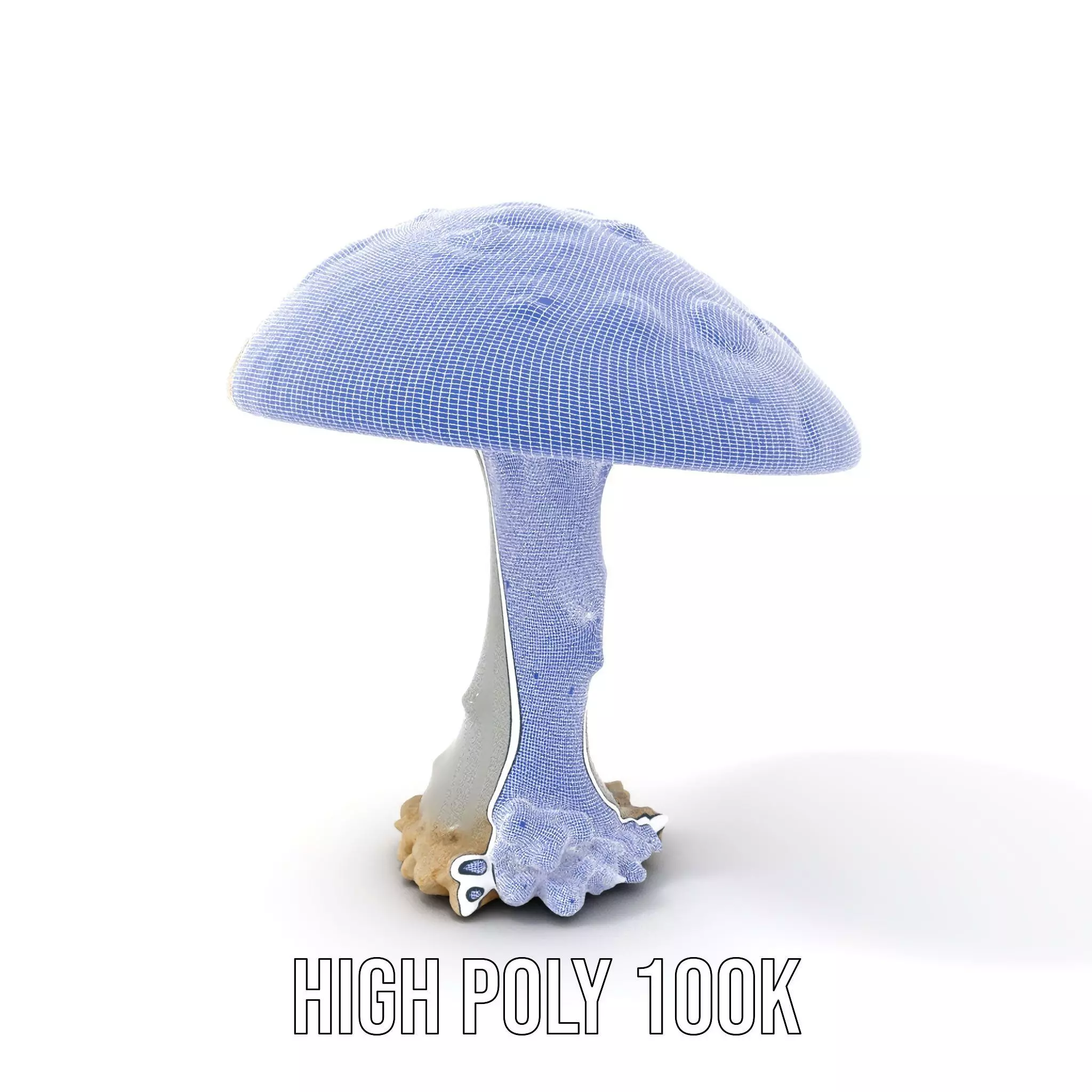 Glowing Mushroom model pack Low-poly 3D model_4