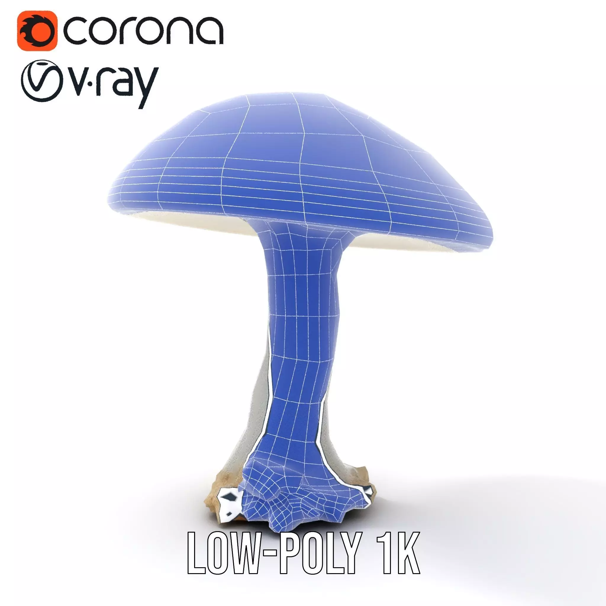Glowing Mushroom model pack Low-poly 3D model_25