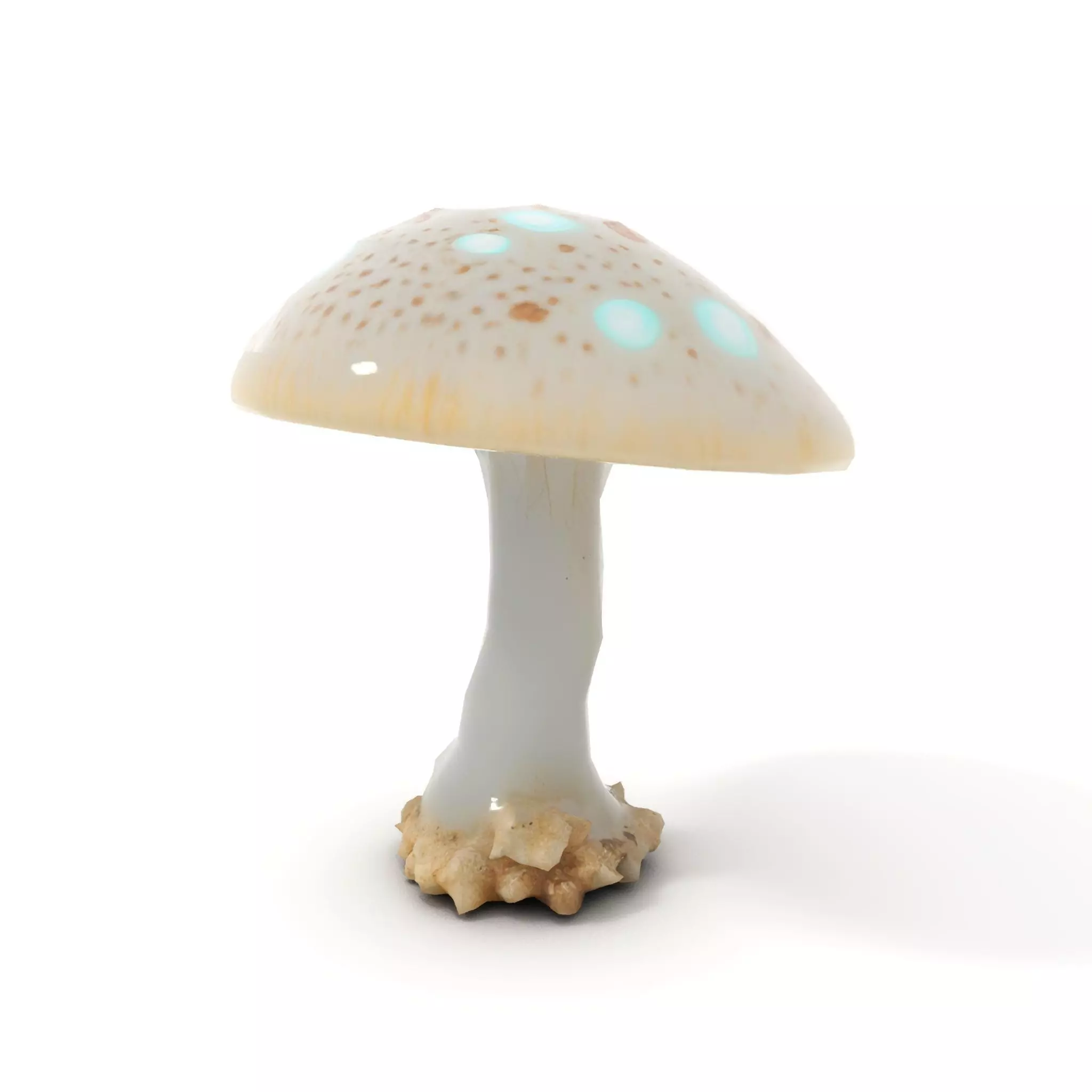 Glowing Mushroom model pack Low-poly 3D model_12