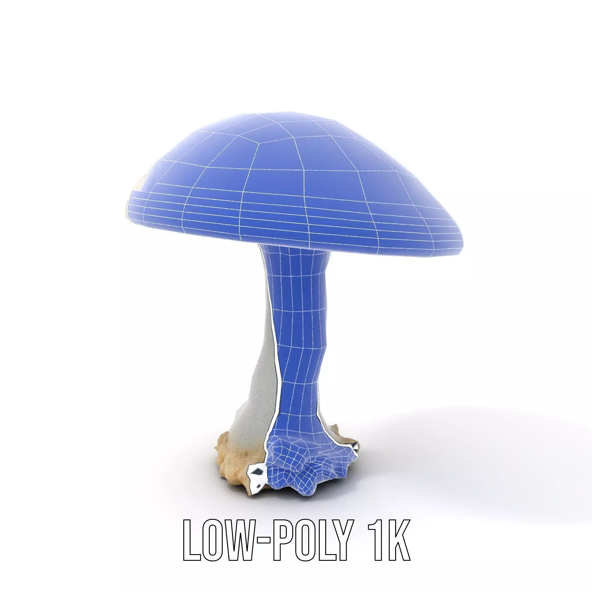 Glowing Mushroom model pack Low-poly 3D model_16