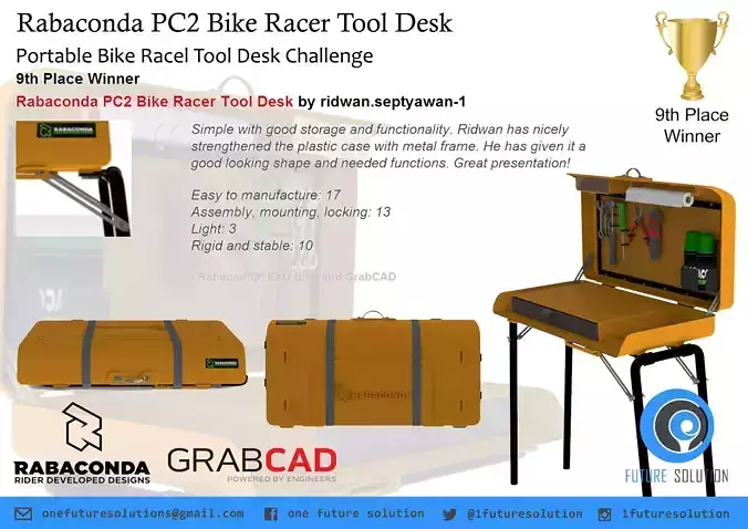 Rabaconda PC2 Bike Racer Tool Desk Free 3D model