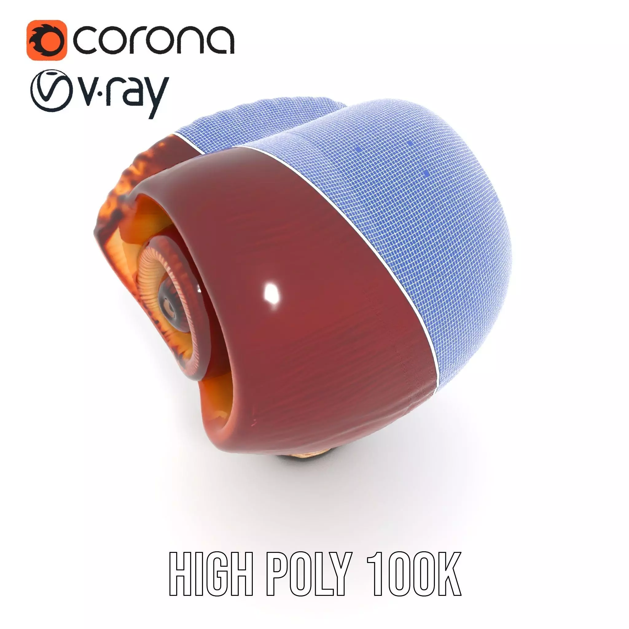 Curved Spiral Mushroom model pack Low-poly 3D model_23