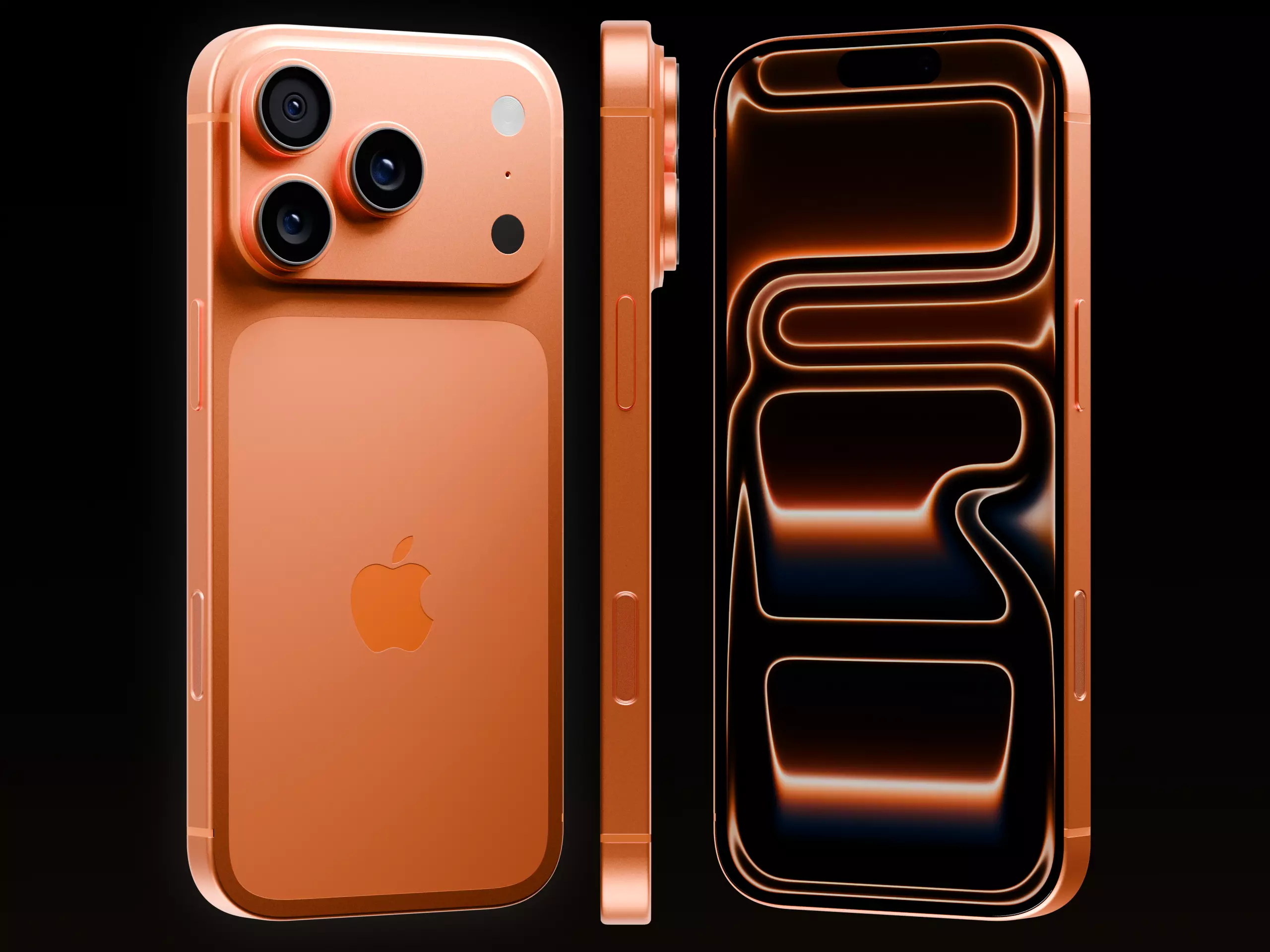 Apple iPhone 17 Pro Cosmic Orange 3D model_0