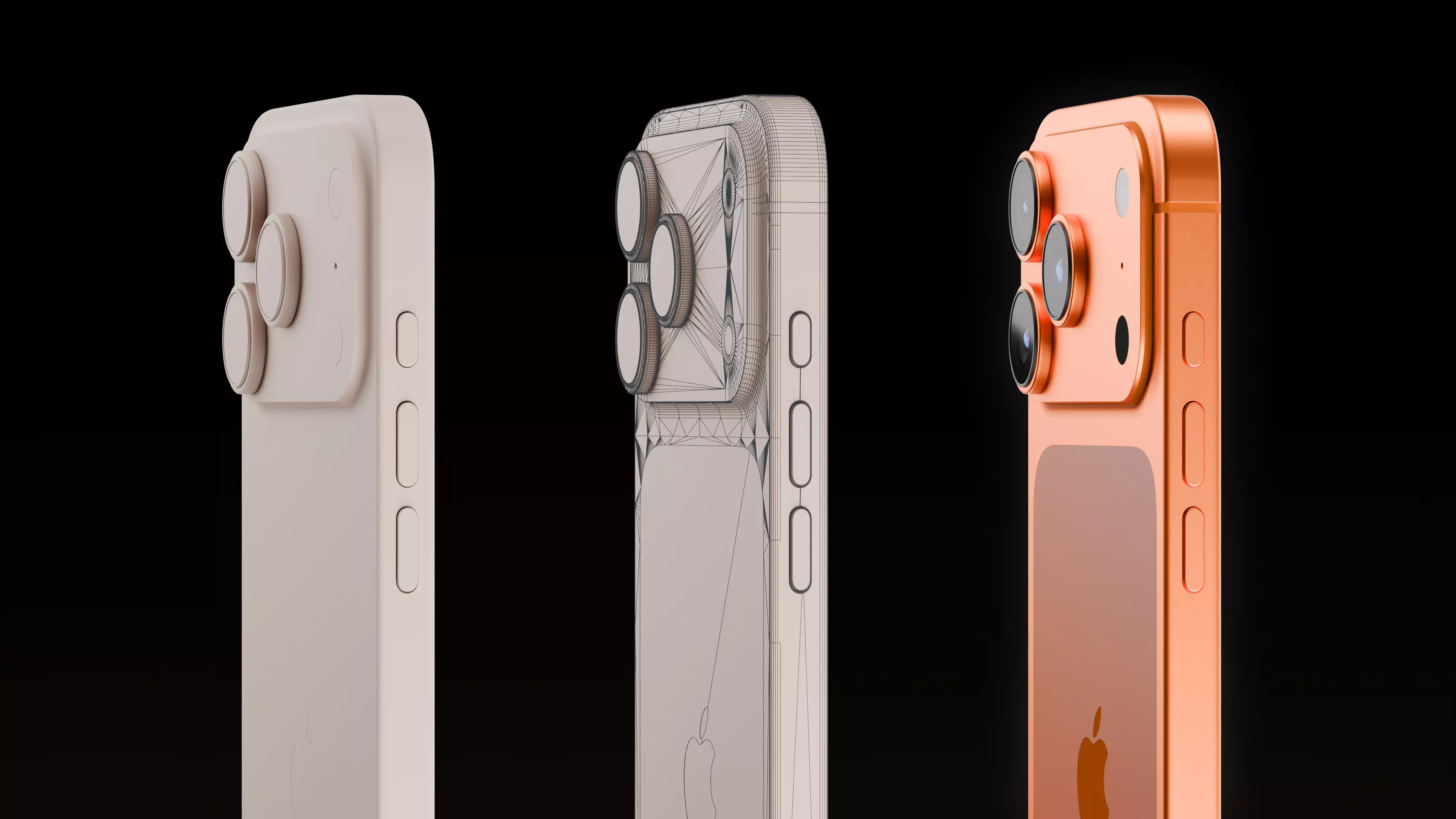 Apple iPhone 17 Pro Cosmic Orange 3D model_7